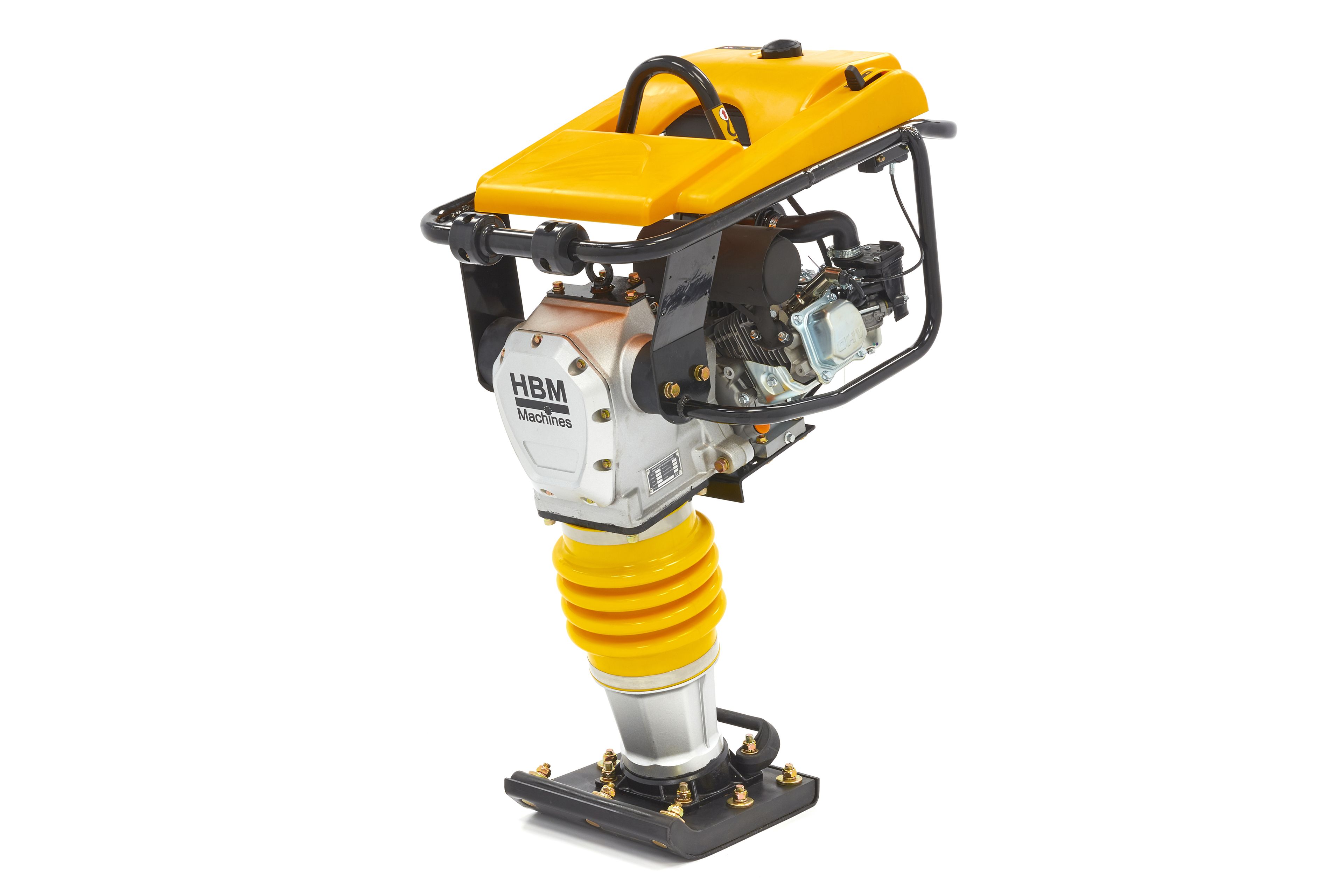 Plaque vibrante HBM Professional 6.5 PK, sabotage vibrant avec jeu de roues et couvercle de moteur Image 2