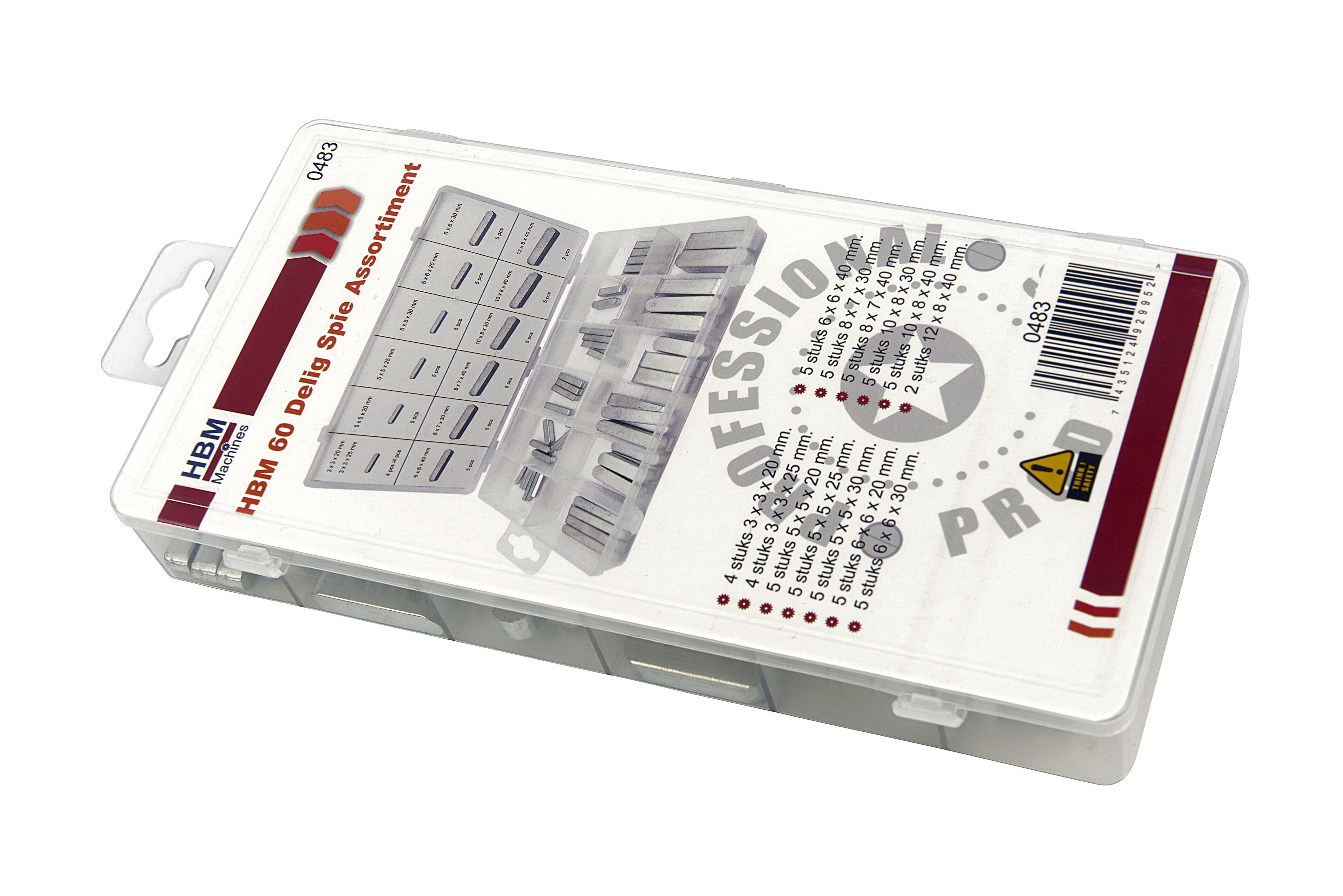 HBM Assortiment de cales 60 pièces Image 4