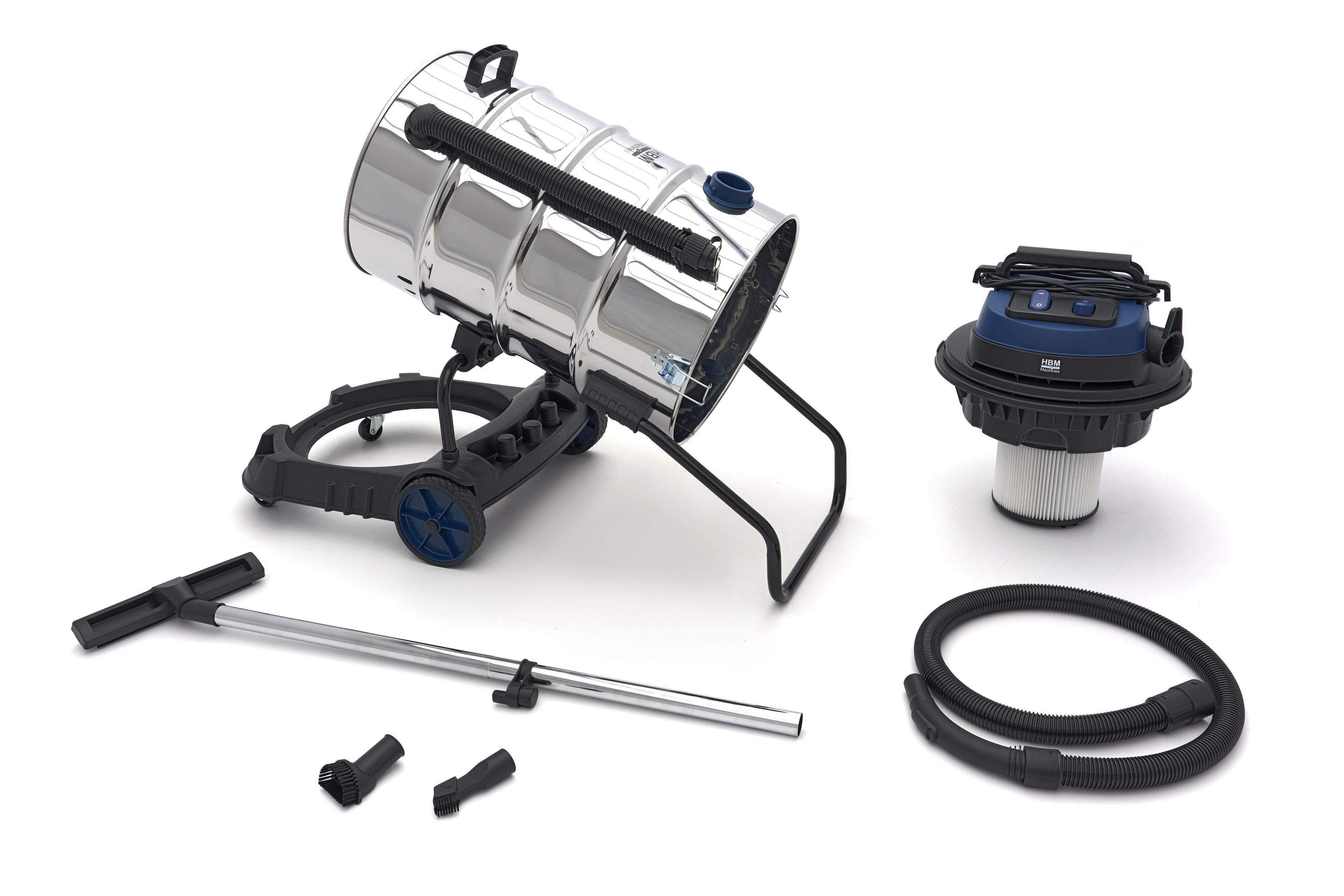 HBM bouwstofzuiger nat/droog 2x1200W 60L Image 10