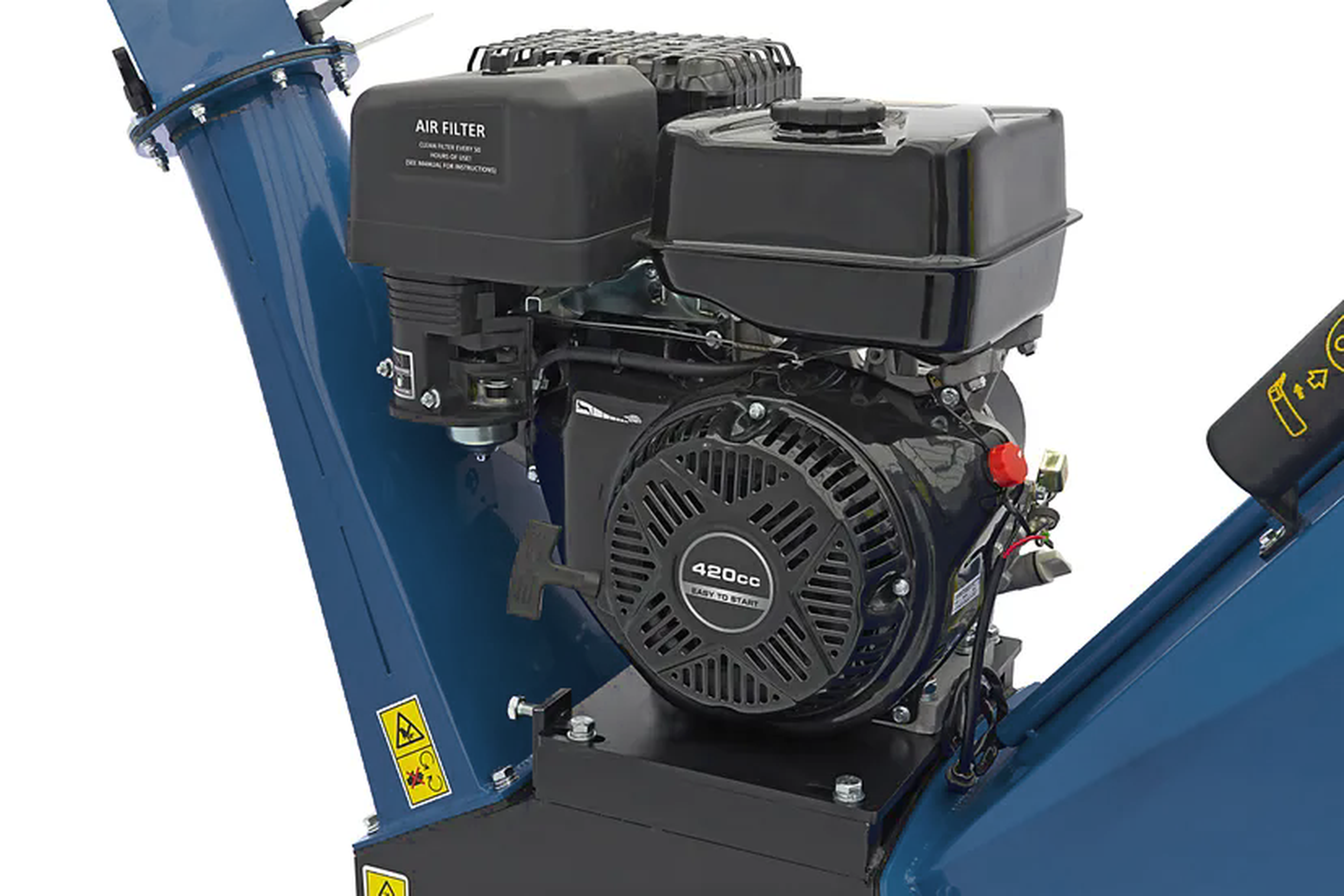 Broyeur à essence HBM Professional 4 Stroke 15 HP - 420 cc - Broyeur de bois sur chenilles Image 13