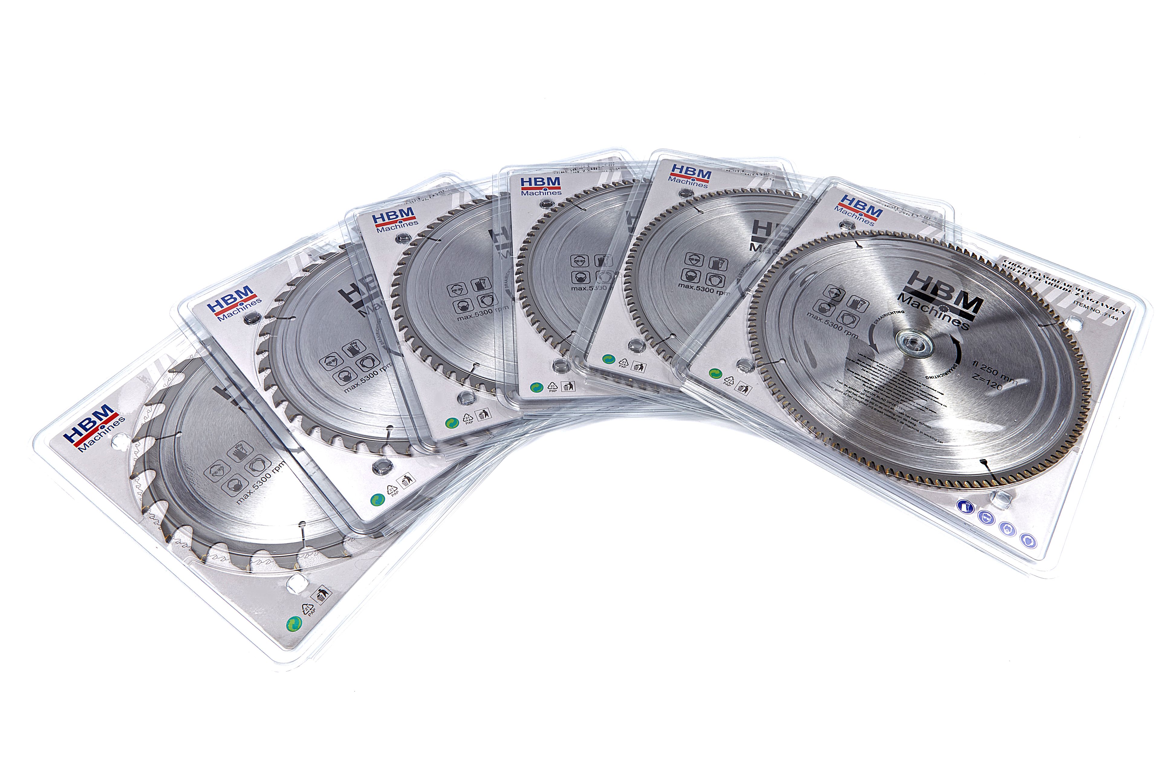 Lames de scie circulaire HBM HM 250 mm pour bois 120 dents Image 3