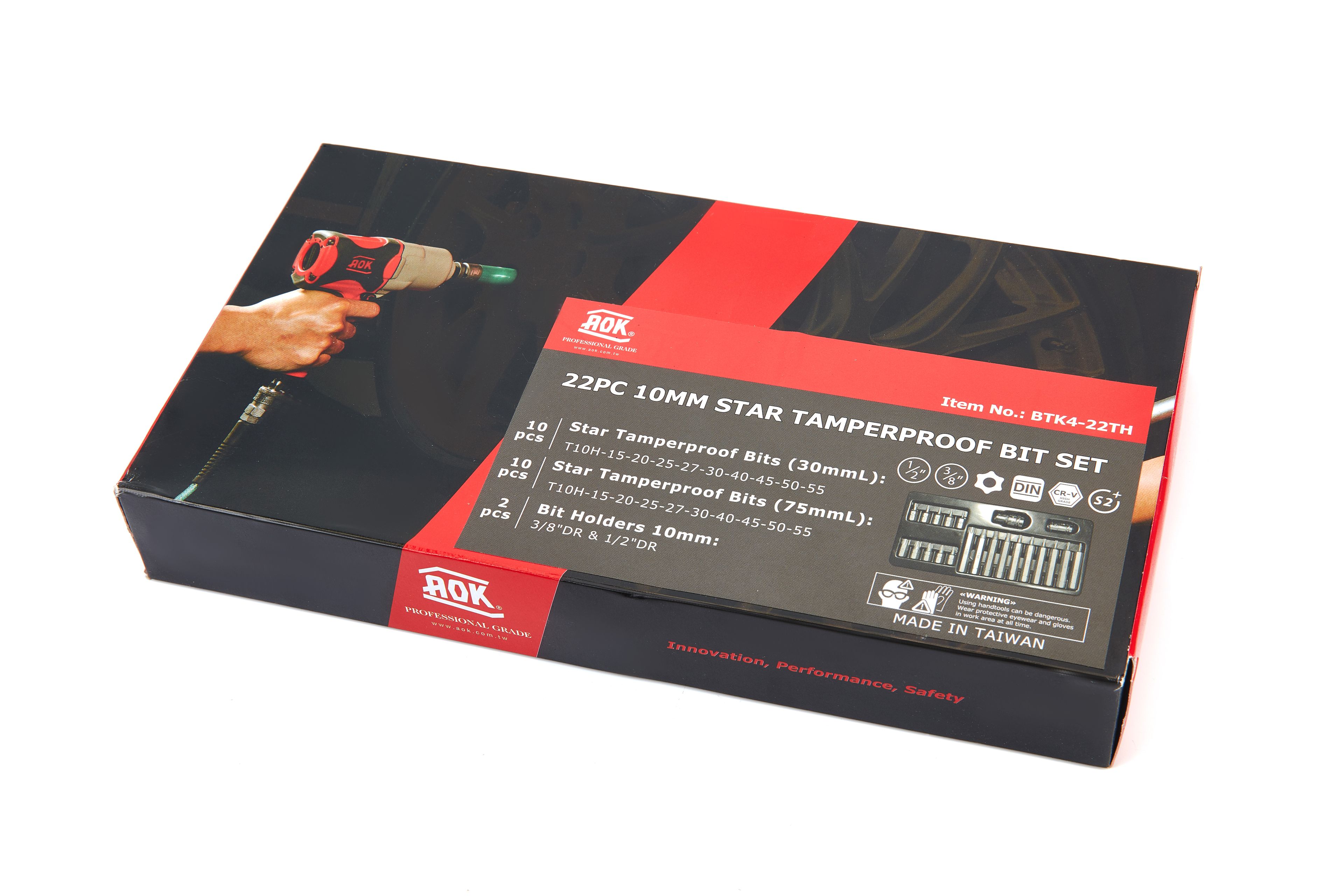 AOK 22 Delige Slagvaste Professionele Torx Bitset Image 4