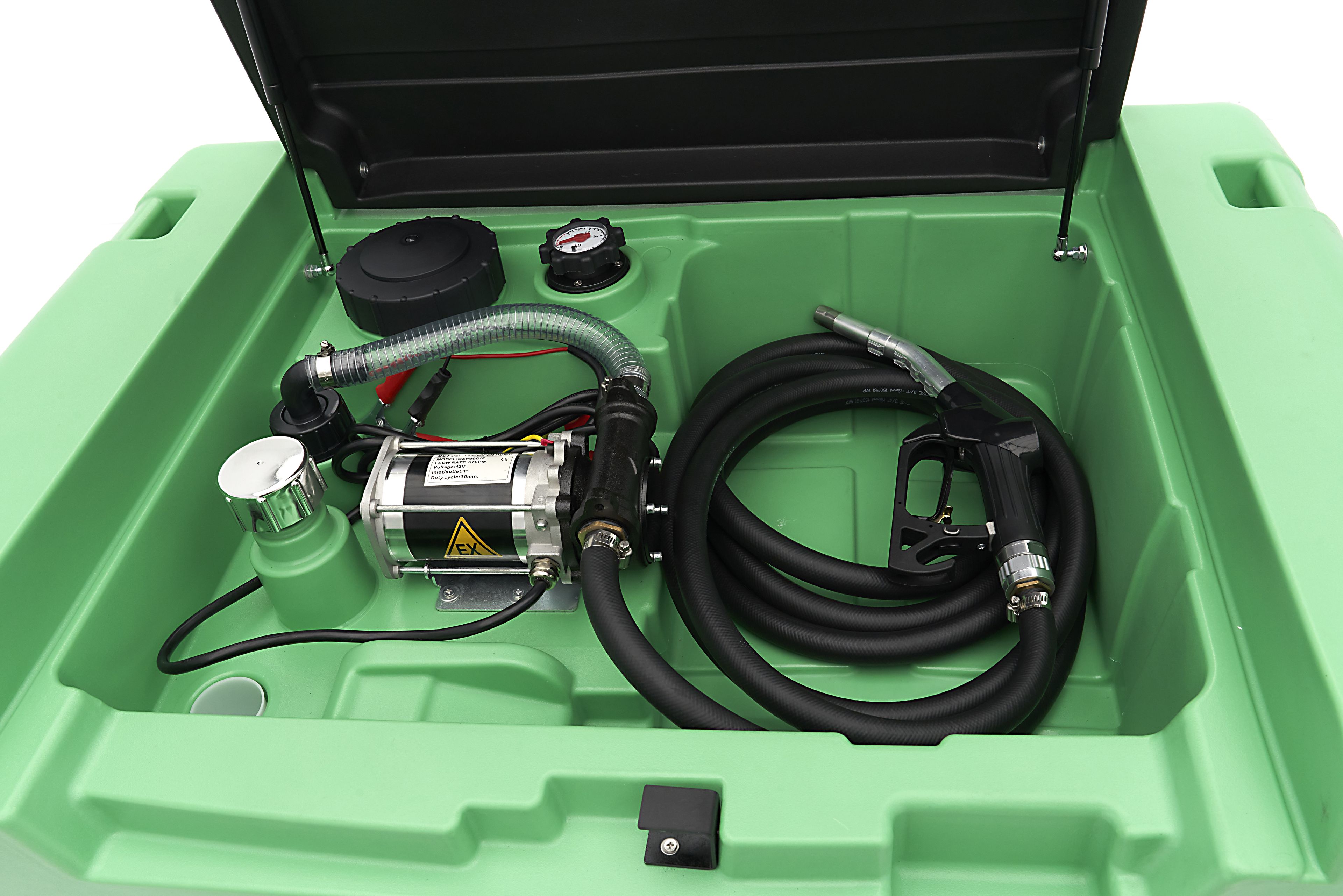 Pompe à essence de 330 litres HBM, 12 volts, avec réservoir et couvercle Image 6