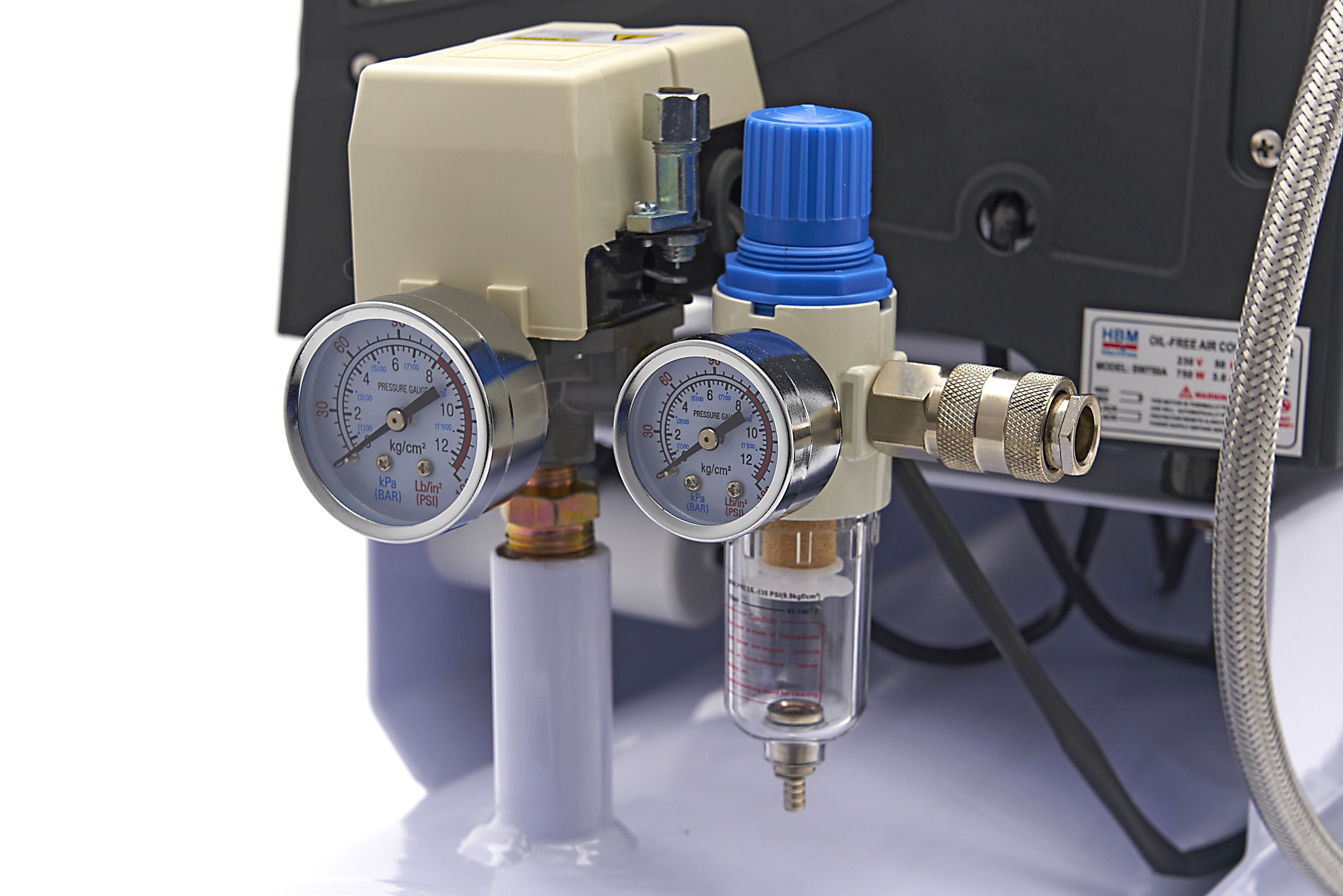 HBM 120 Liter Low Noise Compressor - Model 2 Image 13