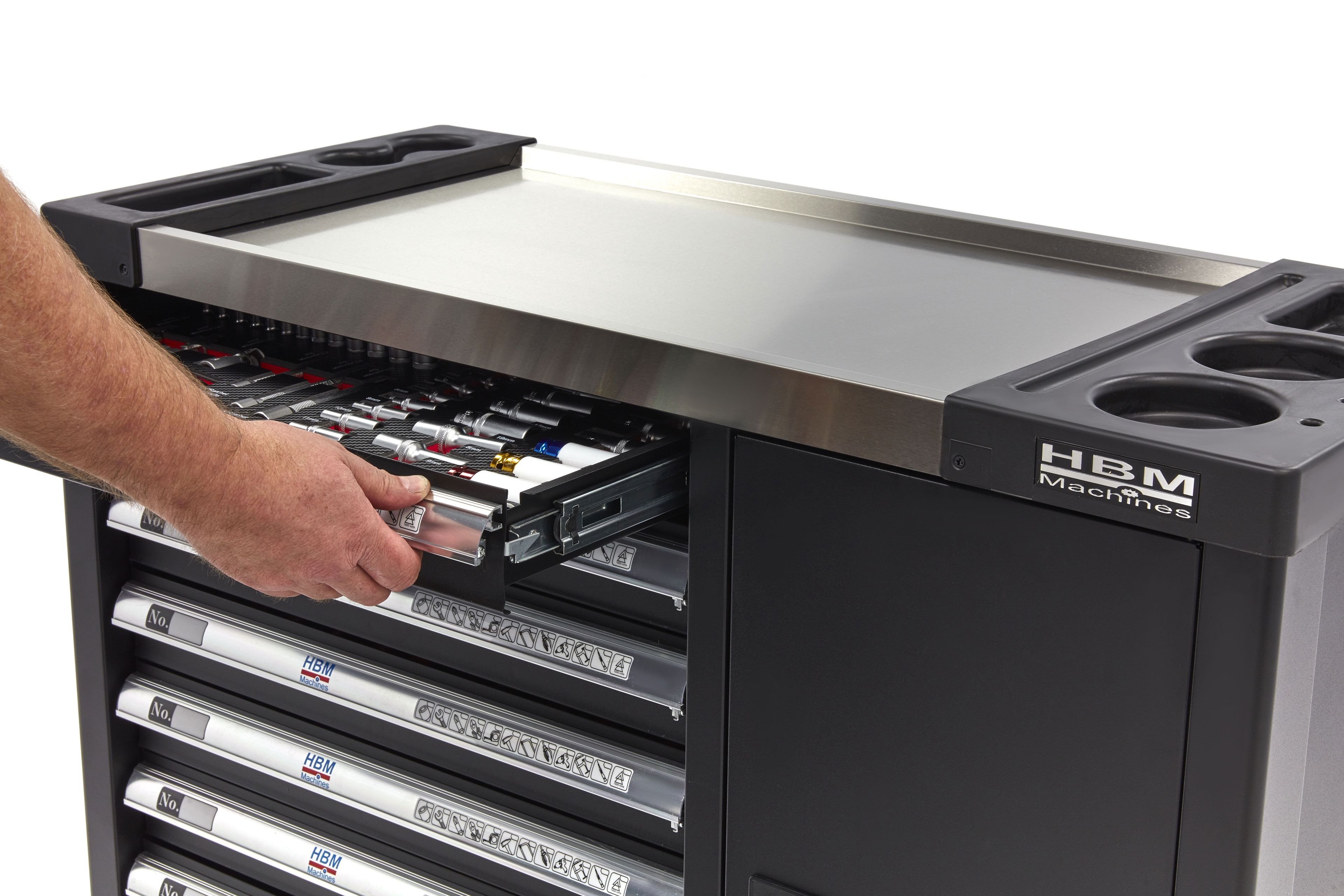 HBM XL Premium Gevulde Gereedschapswagen met Deur - 274 Delig Image 23