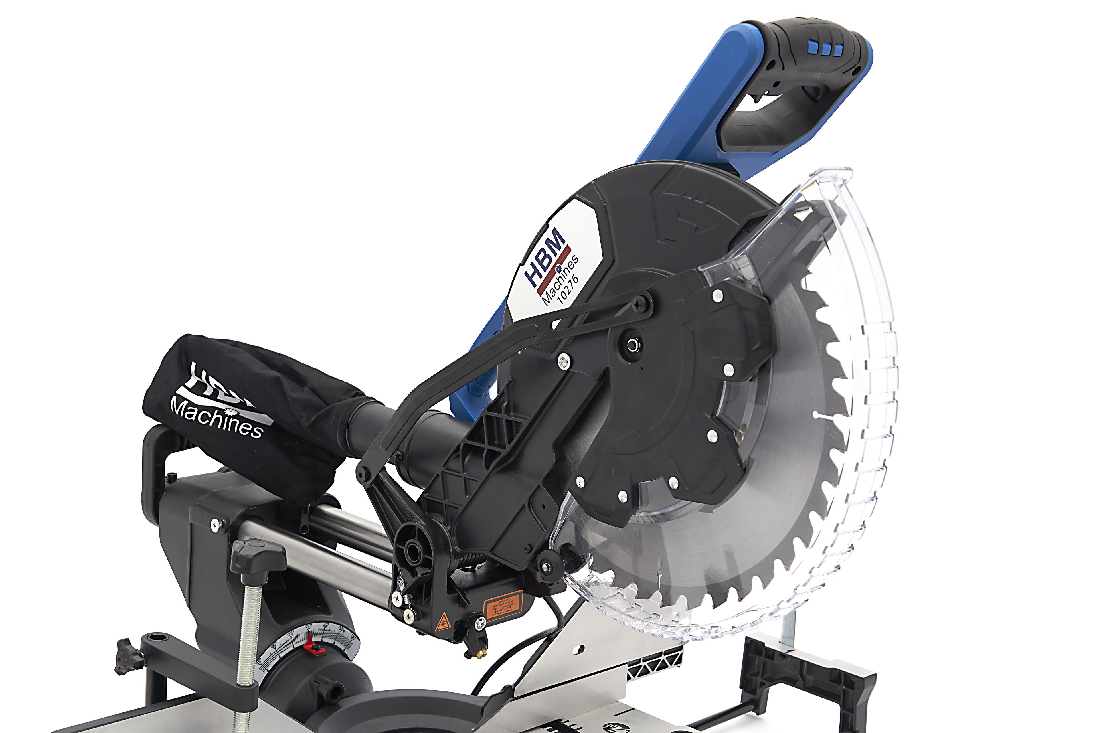 HBM 305 x 108 mm Scie à bras radial, scie à tronçonner, scie à traction avec laser Image 4