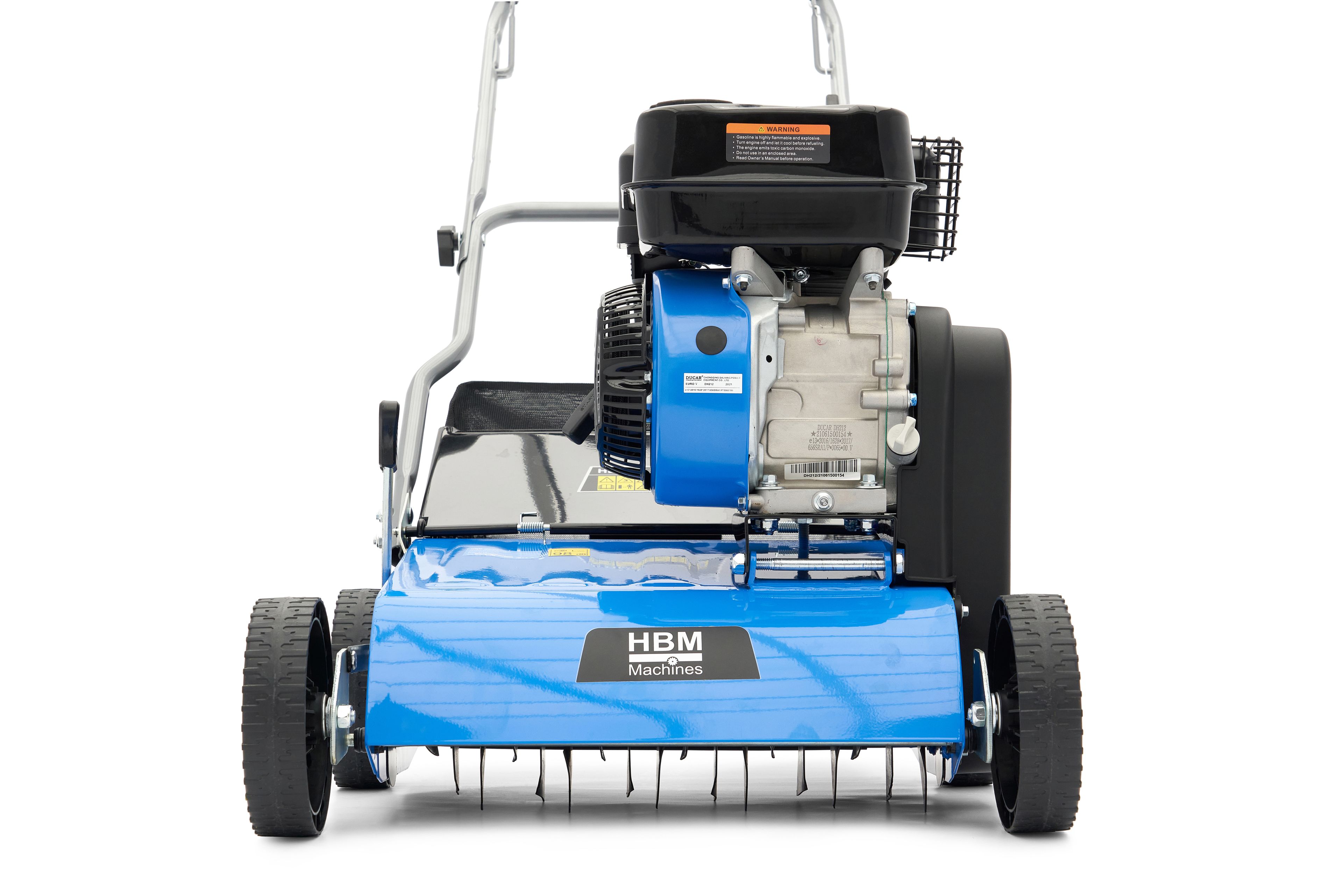 HBM Profi Benzin 208 cc / 4 takt Vertikutierer 400 mm mit 18 Messern Image 7