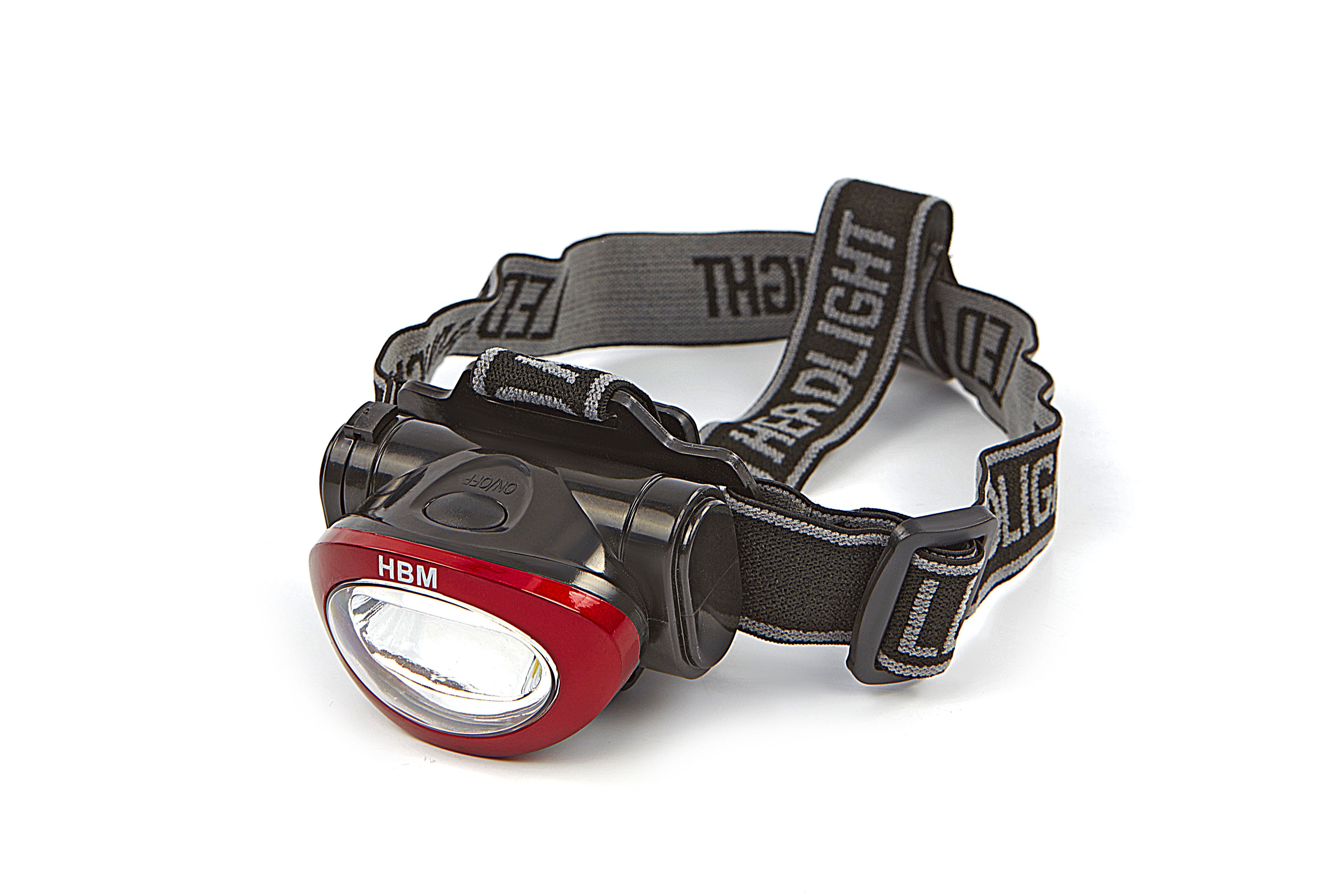 HBM lampe frontale LED haute puissance réglable 3 Watt, 120 lumens