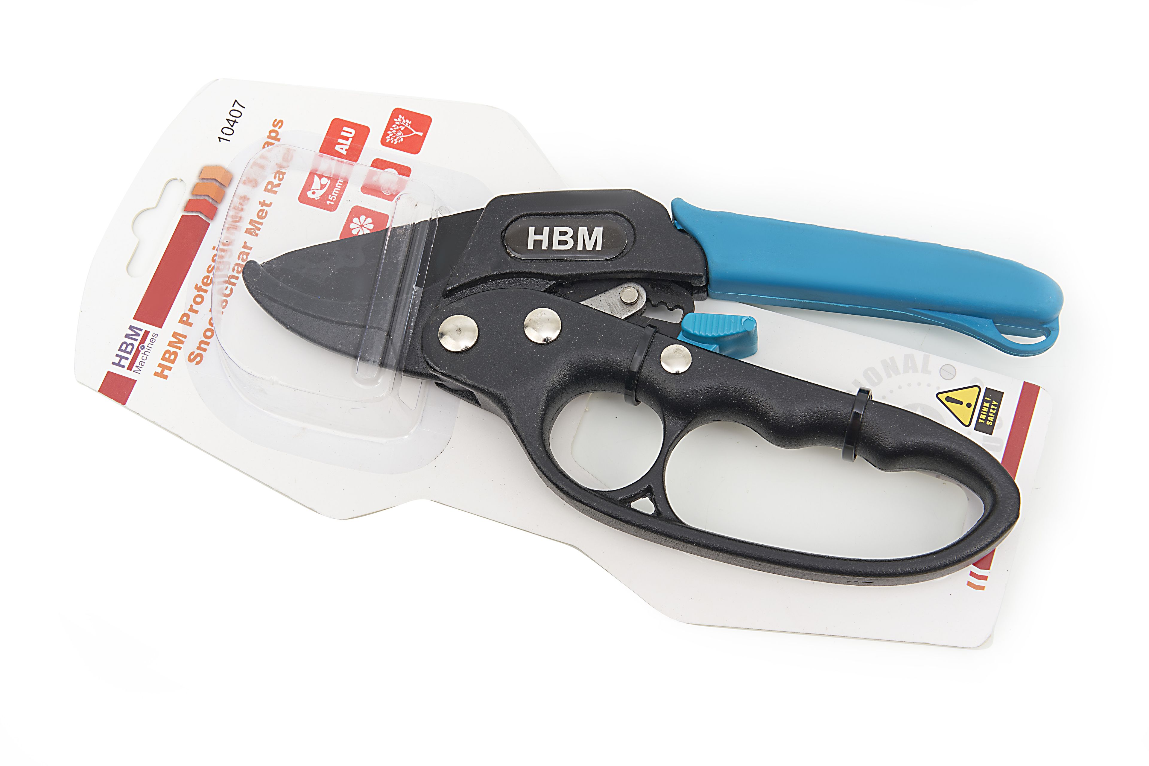 Forbice da potatura professionale HBM a 3 stadi con ratchet Image 5