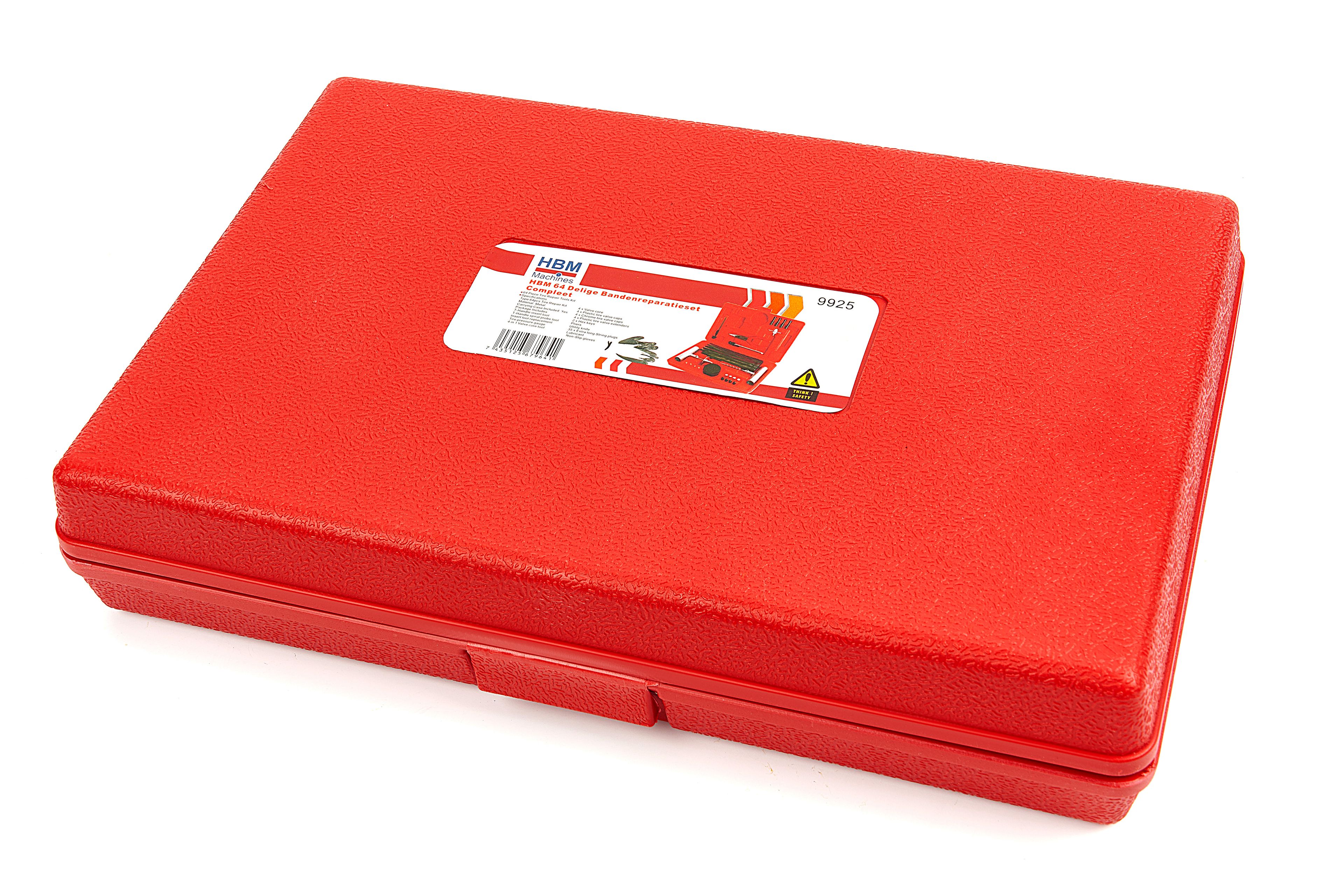 HBM Set di riparazione pneumatici 64 pezzi Completo Image 10