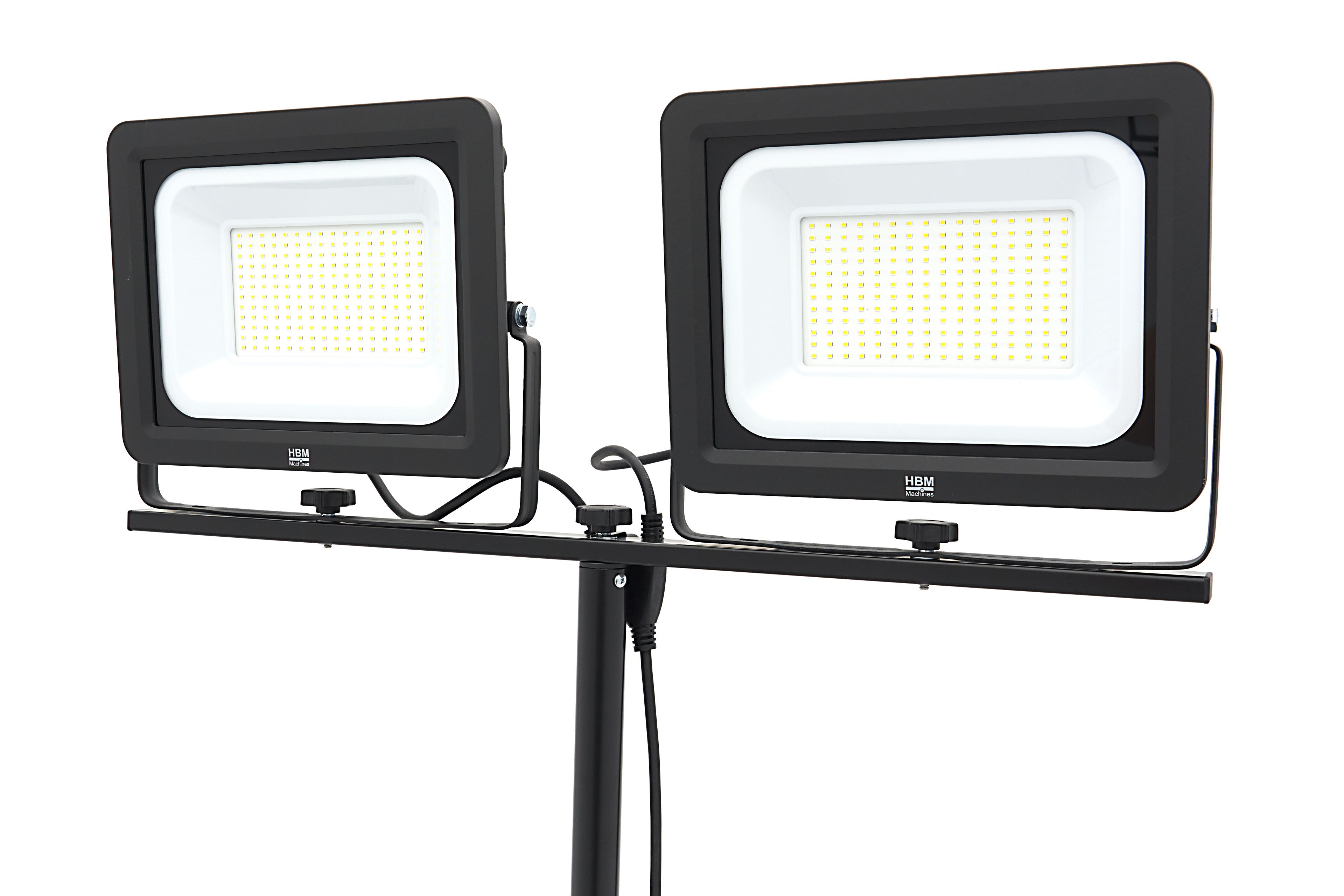 HBM dubbele LED bouwlamp met statief 5000K 15.500 lm | 150 W Image 5