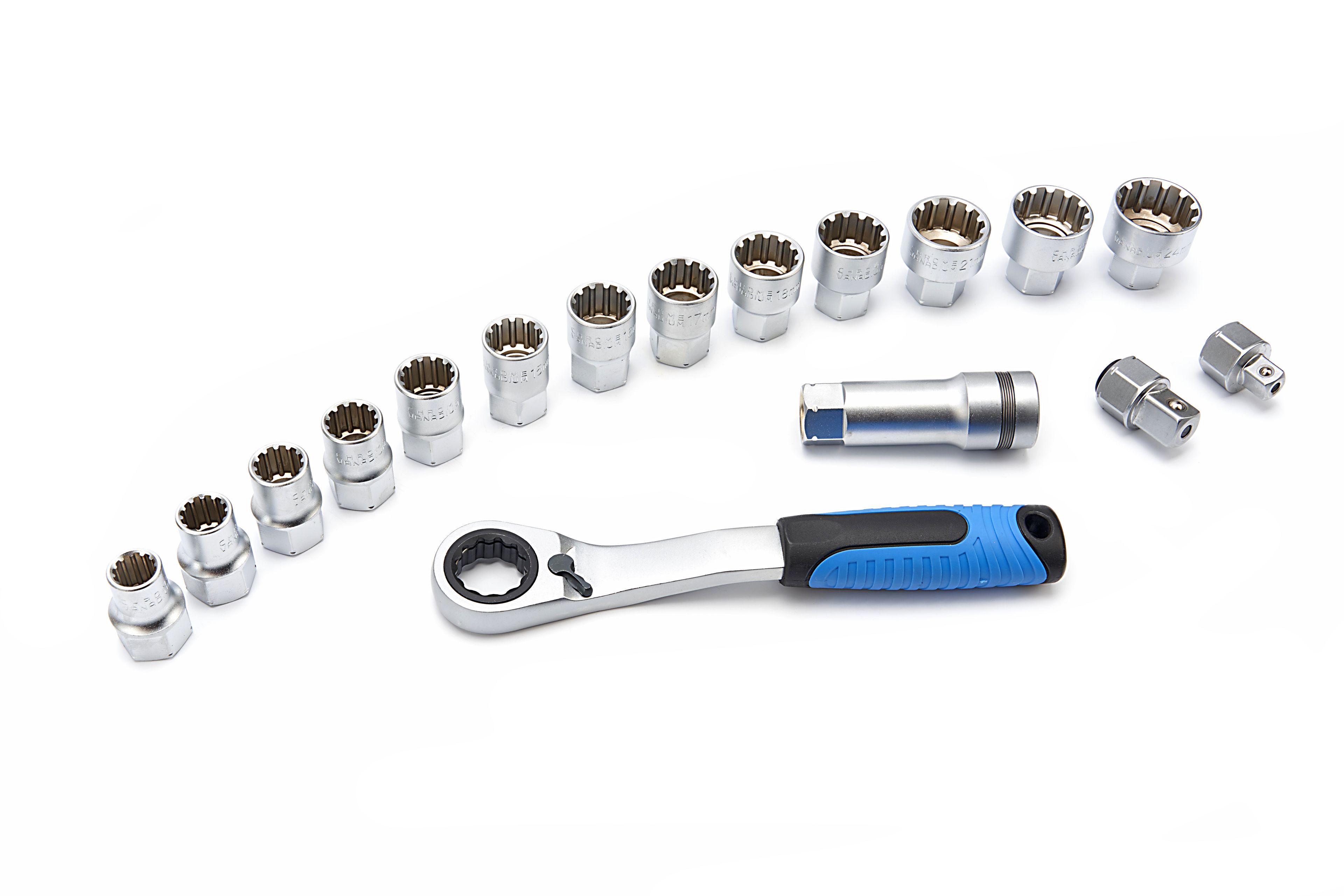 HBM Coffret de 17 Douilles Traversantes Image 4