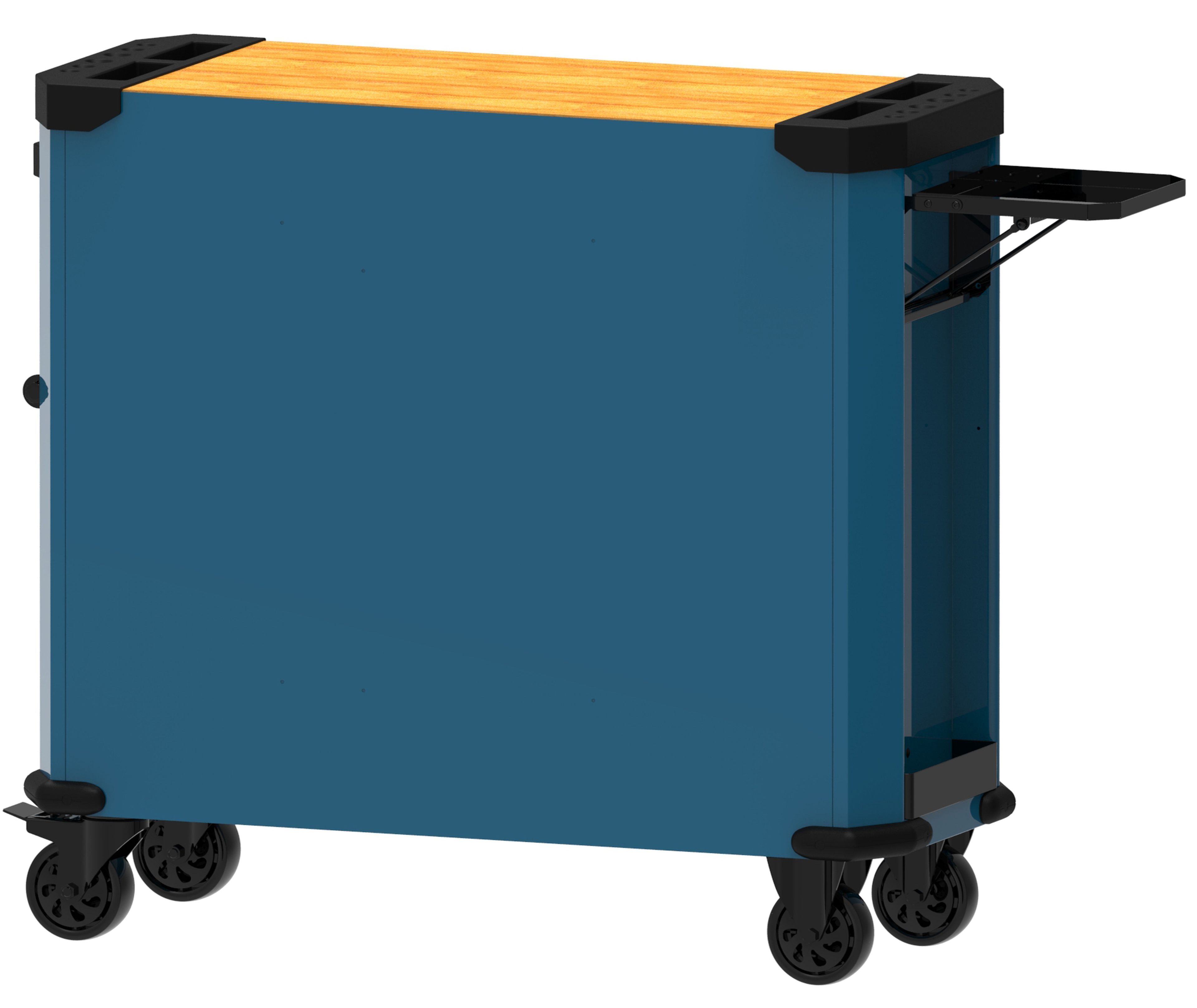 Carro de herramientas HBM de 11 cajones, 109 cm en azul Image 3