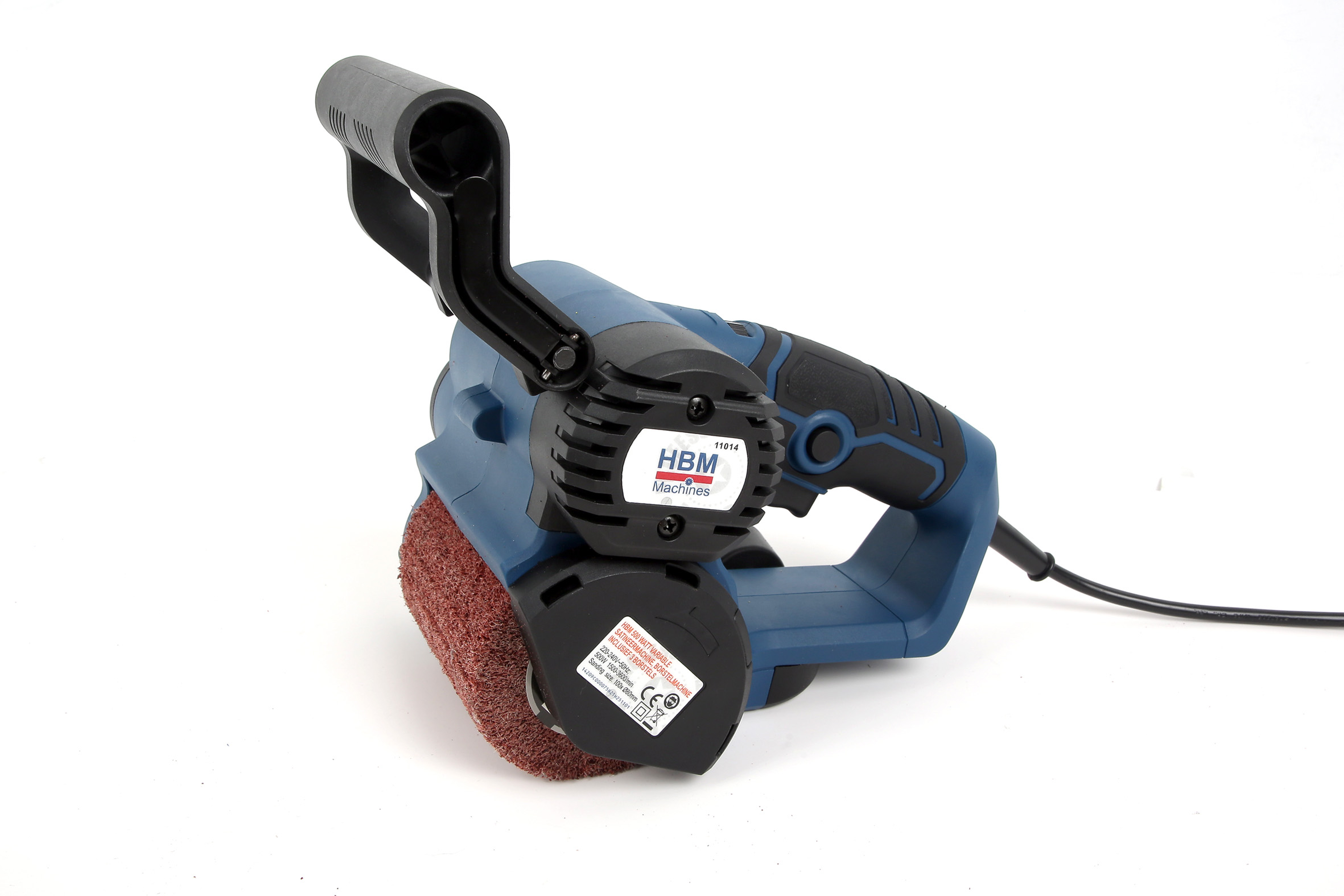 HBM 500 Watt Variable Satineermachine, Borstelmachine Inclusief 3 Borstels