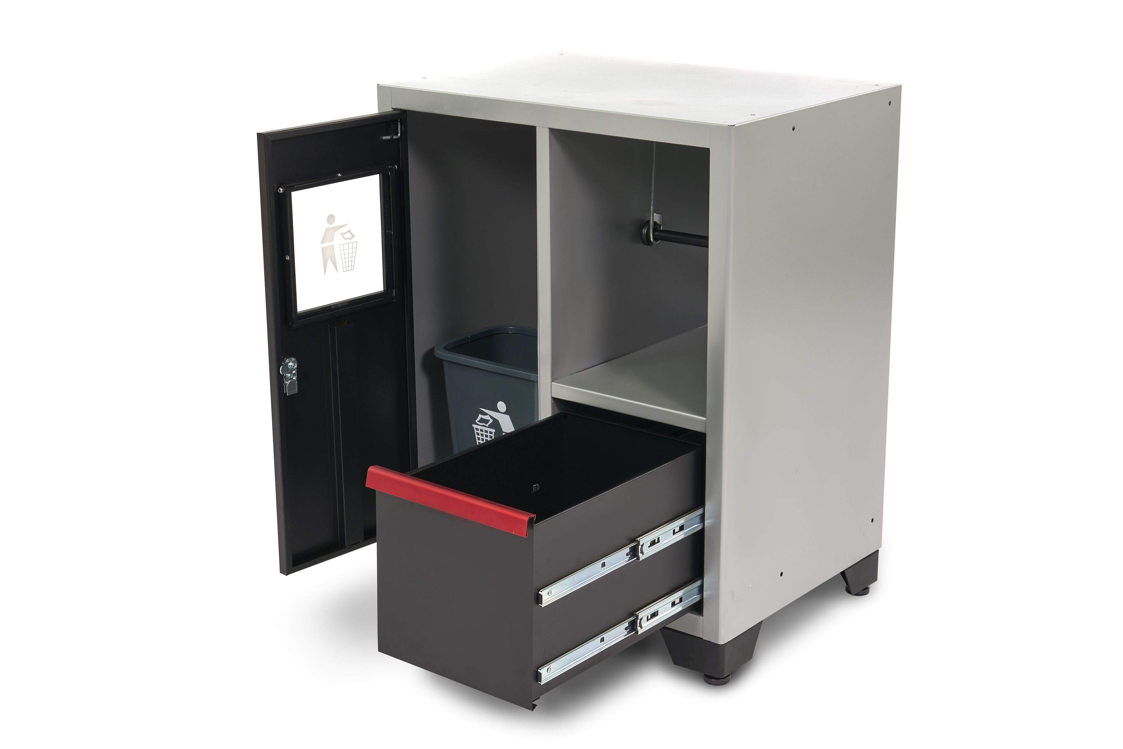 HBM Deluxe Afvalbak en Papierhouder Voor Werkplaatsinrichting Image 4