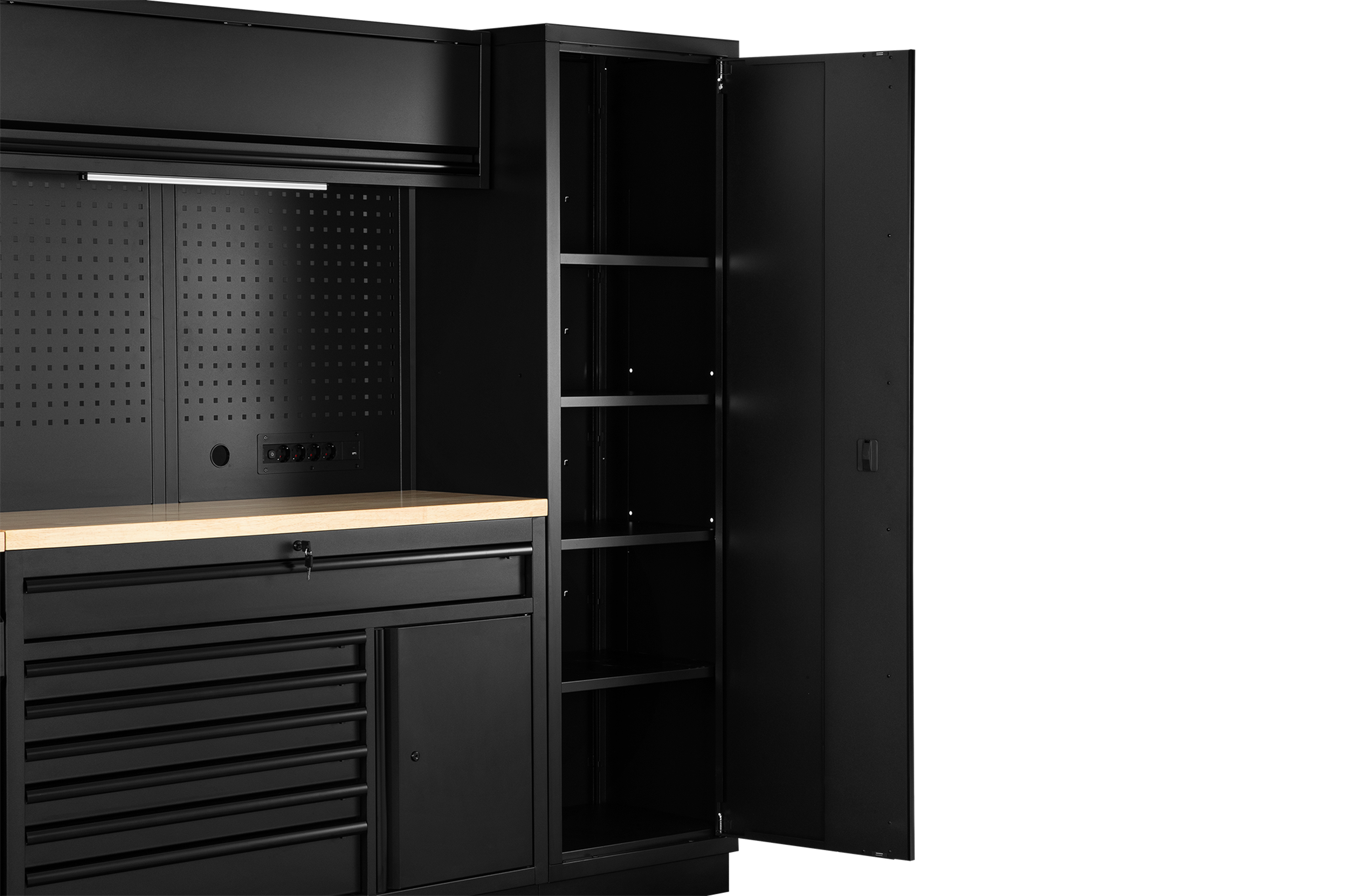 HBM modulair werkplaatssystem 13-delig, zwart Image 10