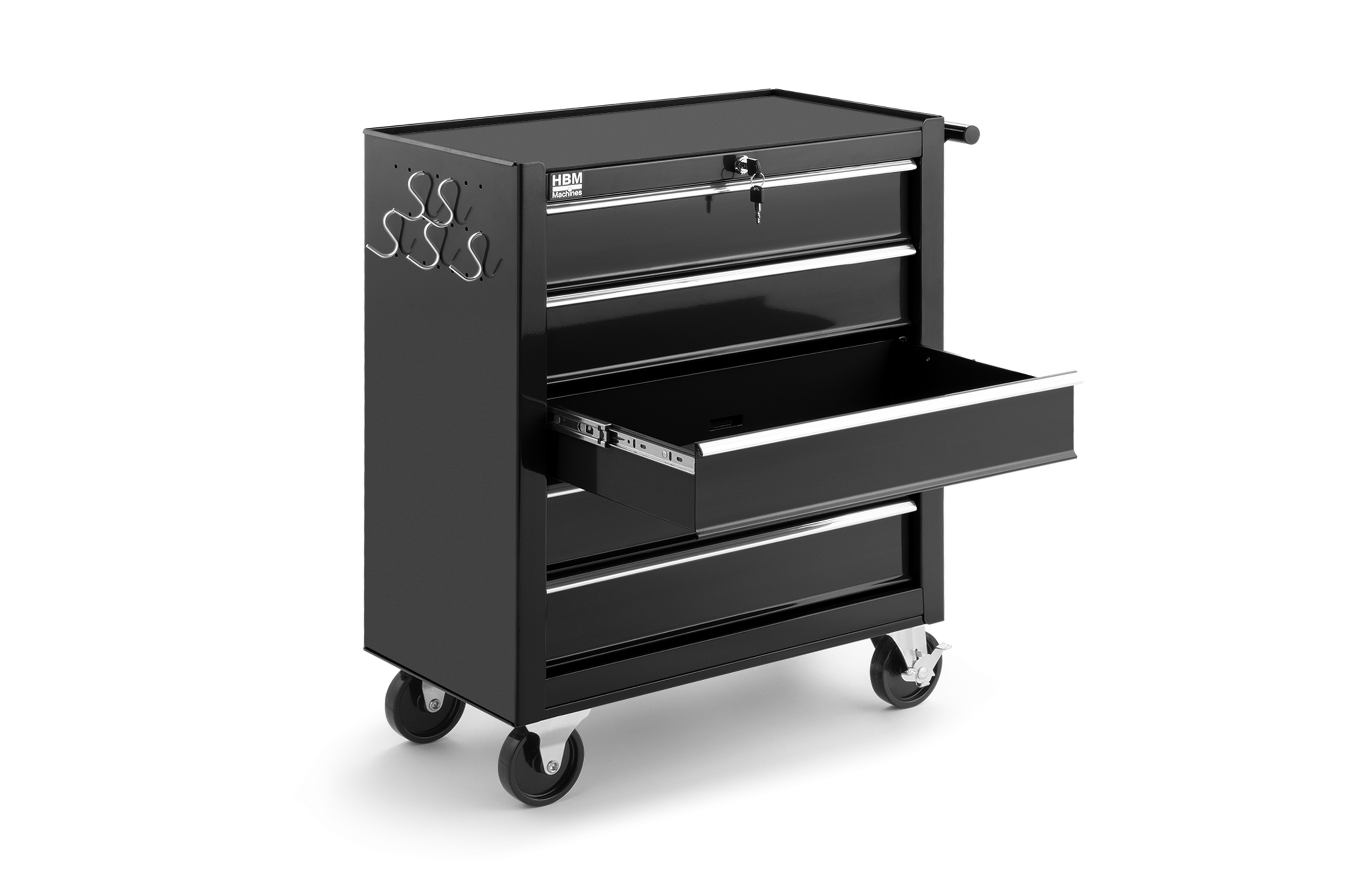 HBM Werkzeugwagen mit 5 Schubladen, 62 cm, schwarz Image 5