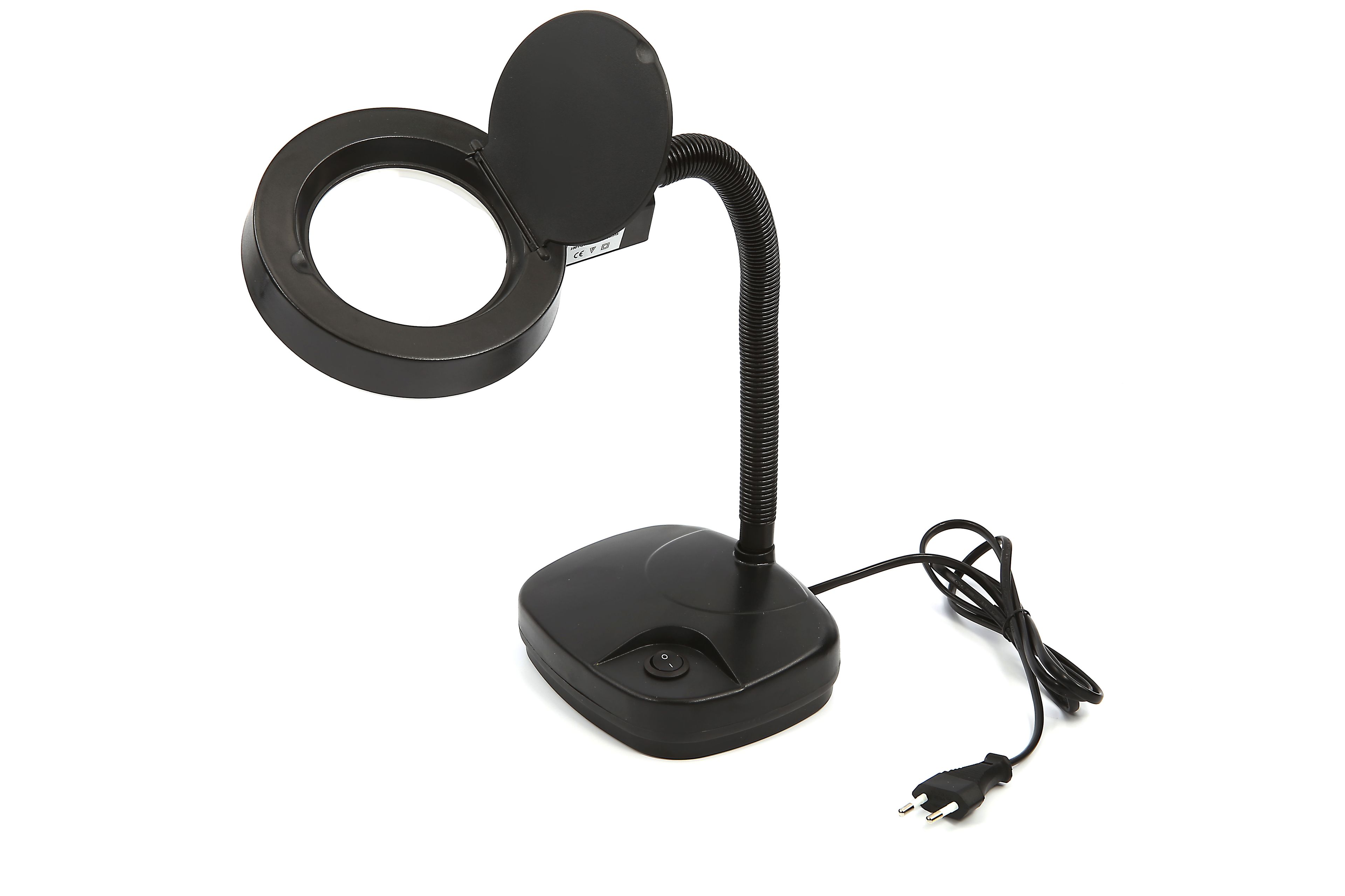 Lámpara lupa ajustable HBM con iluminación LED PEQUEÑA - NEGRO