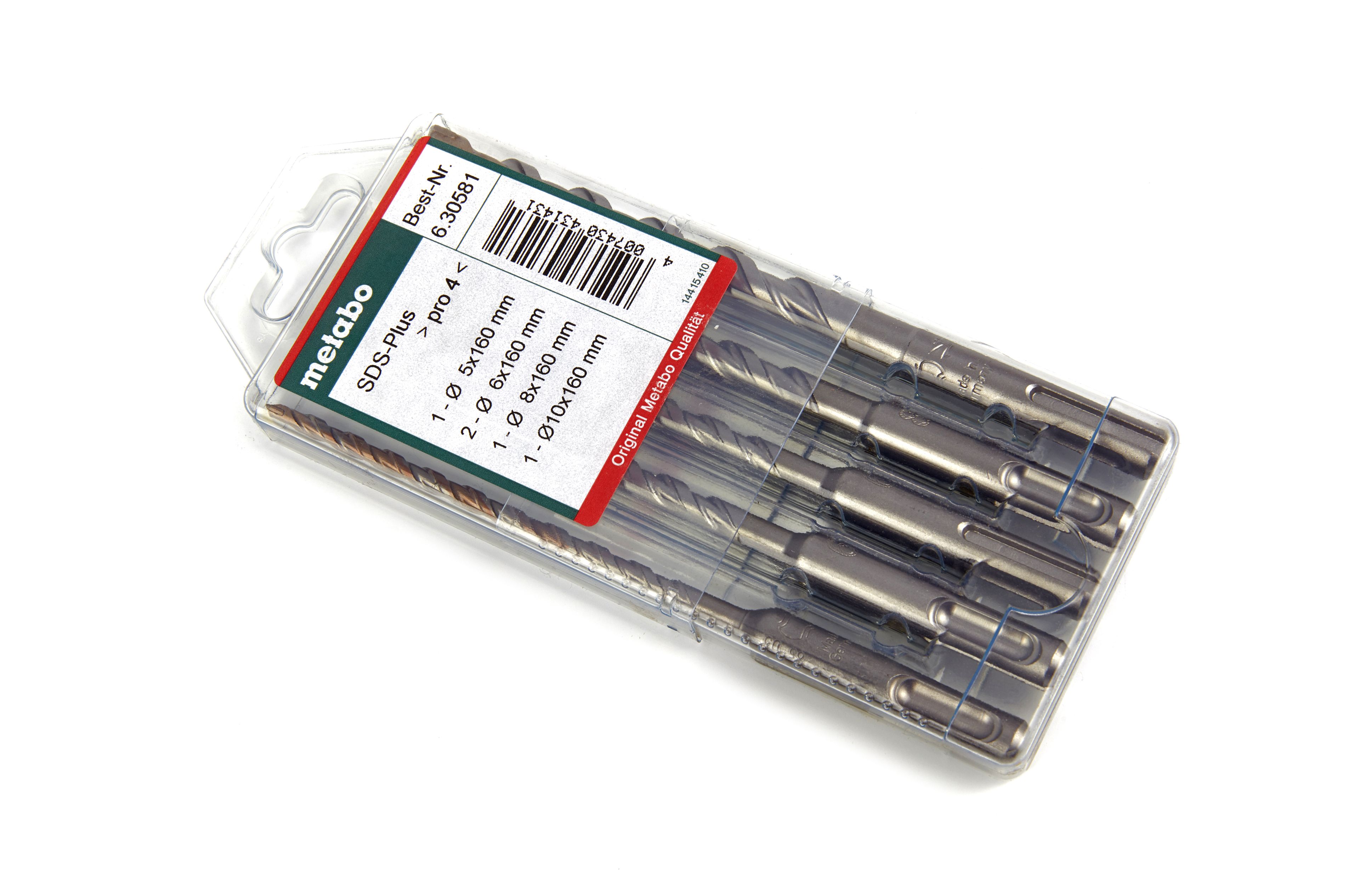 Set di accessori Metabo 5 Pezzi 630581000 SDS Plus Pro 4 punte extra lunghe Image 5