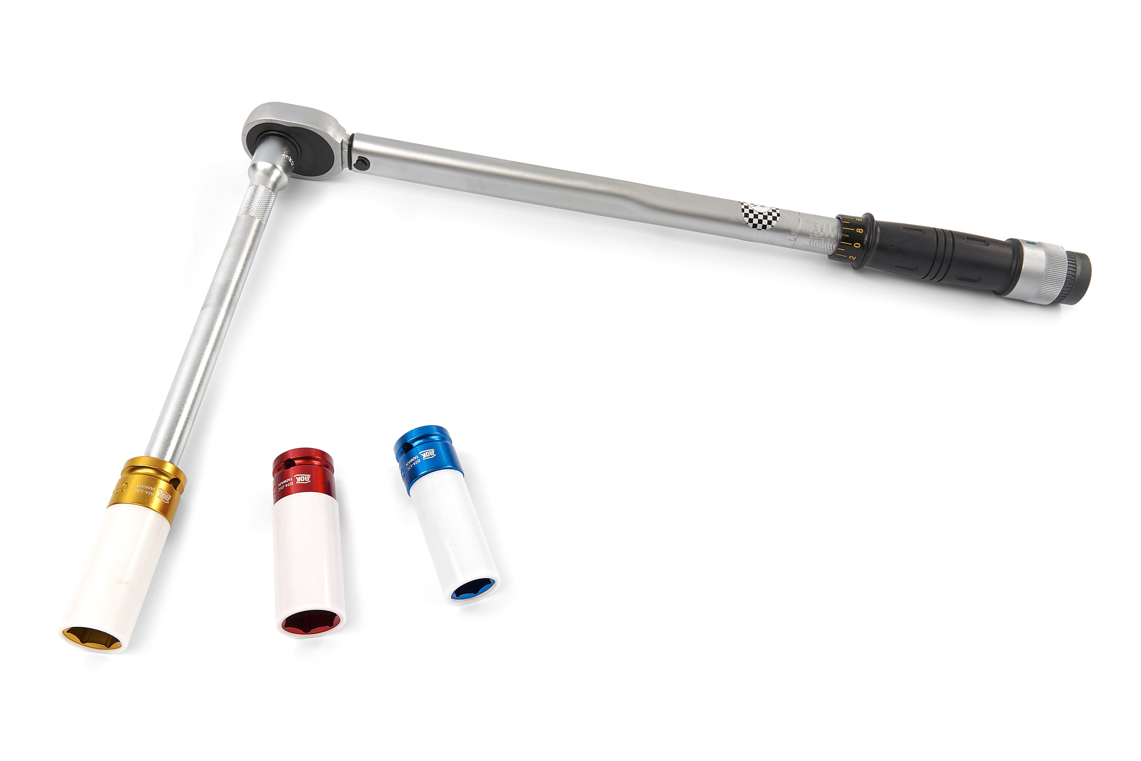 AOK 5 Pezzi Chiave dinamometrica Professionale 1/2 pollice 40-210 Nm Inclusa 3 inserti e prolunghe Image 3