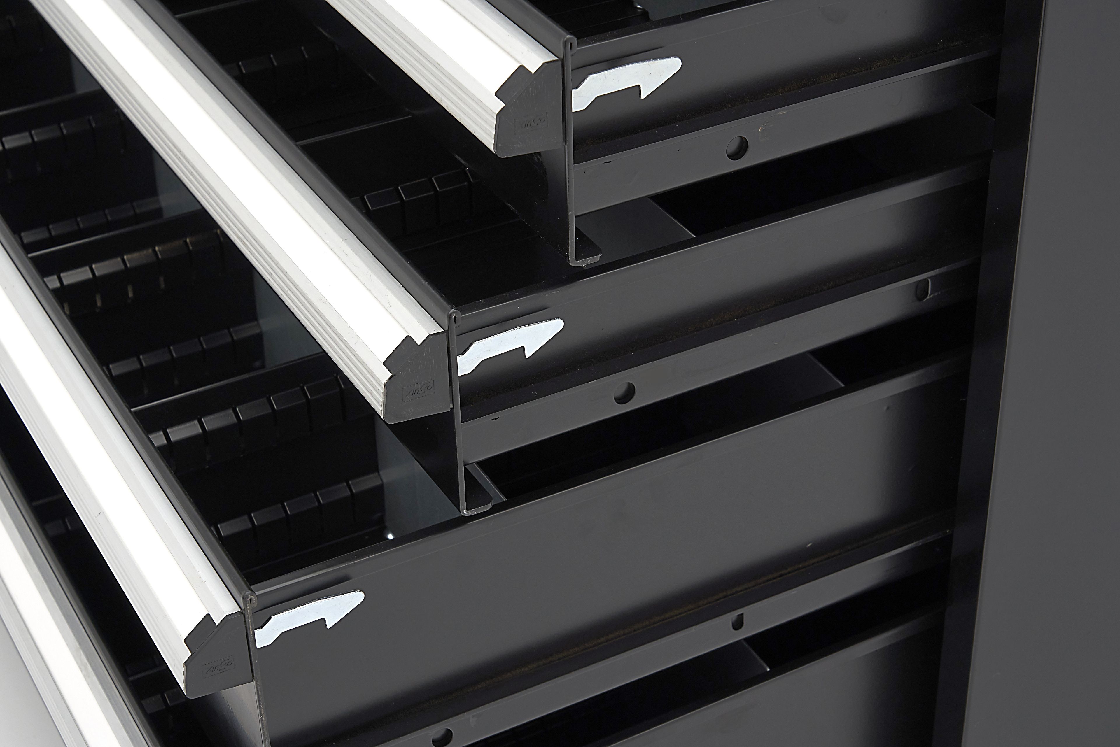 HBM Profi-Werkzeugschrank mit 6 Schubladen / Schubladenschrank, 88 x 58 x 80 cm, schwarz  Image 15