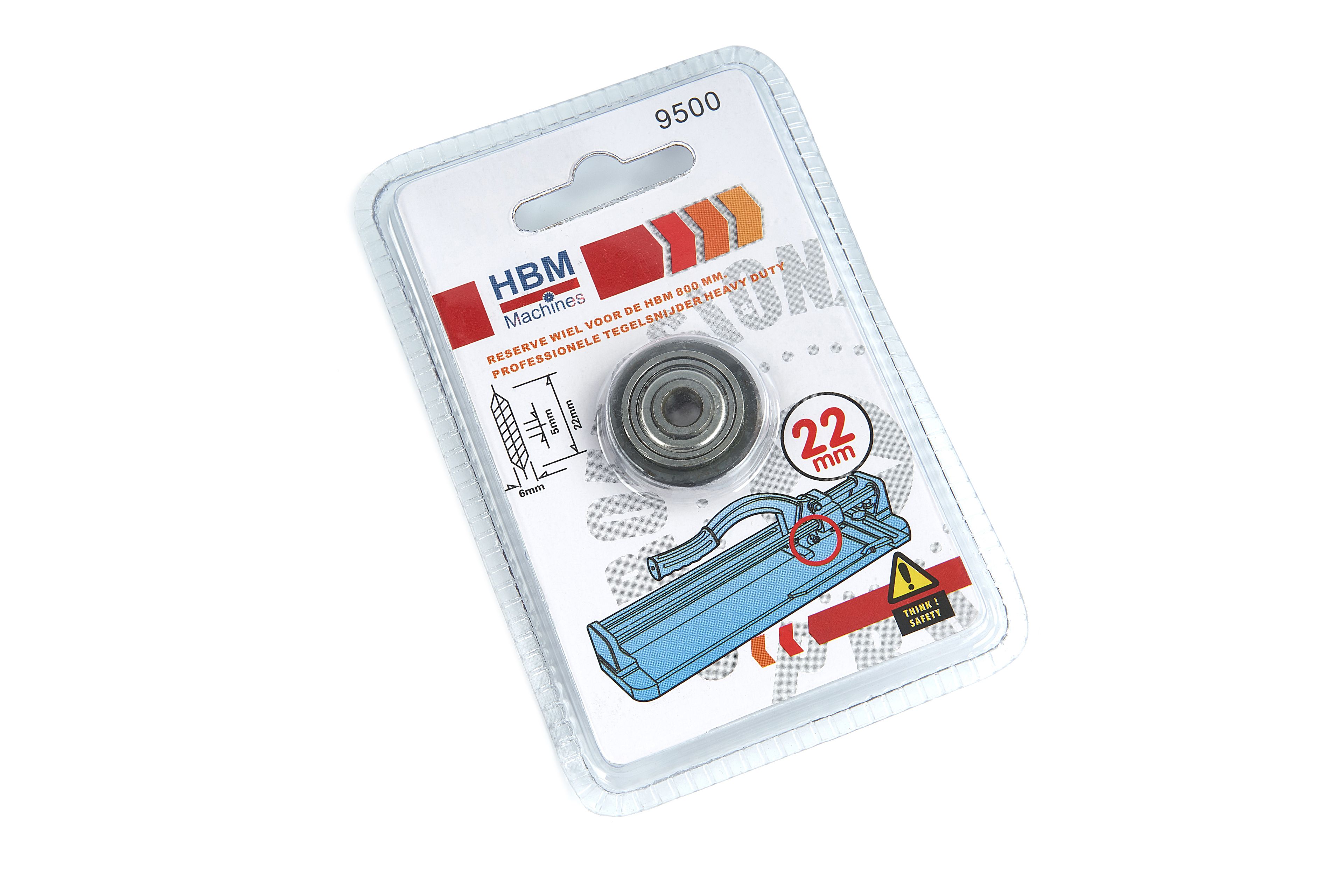 HBM Reserve Wiel Voor De HBM 800 / 1000 mm Professionele Tegelsnijder Heavy Duty