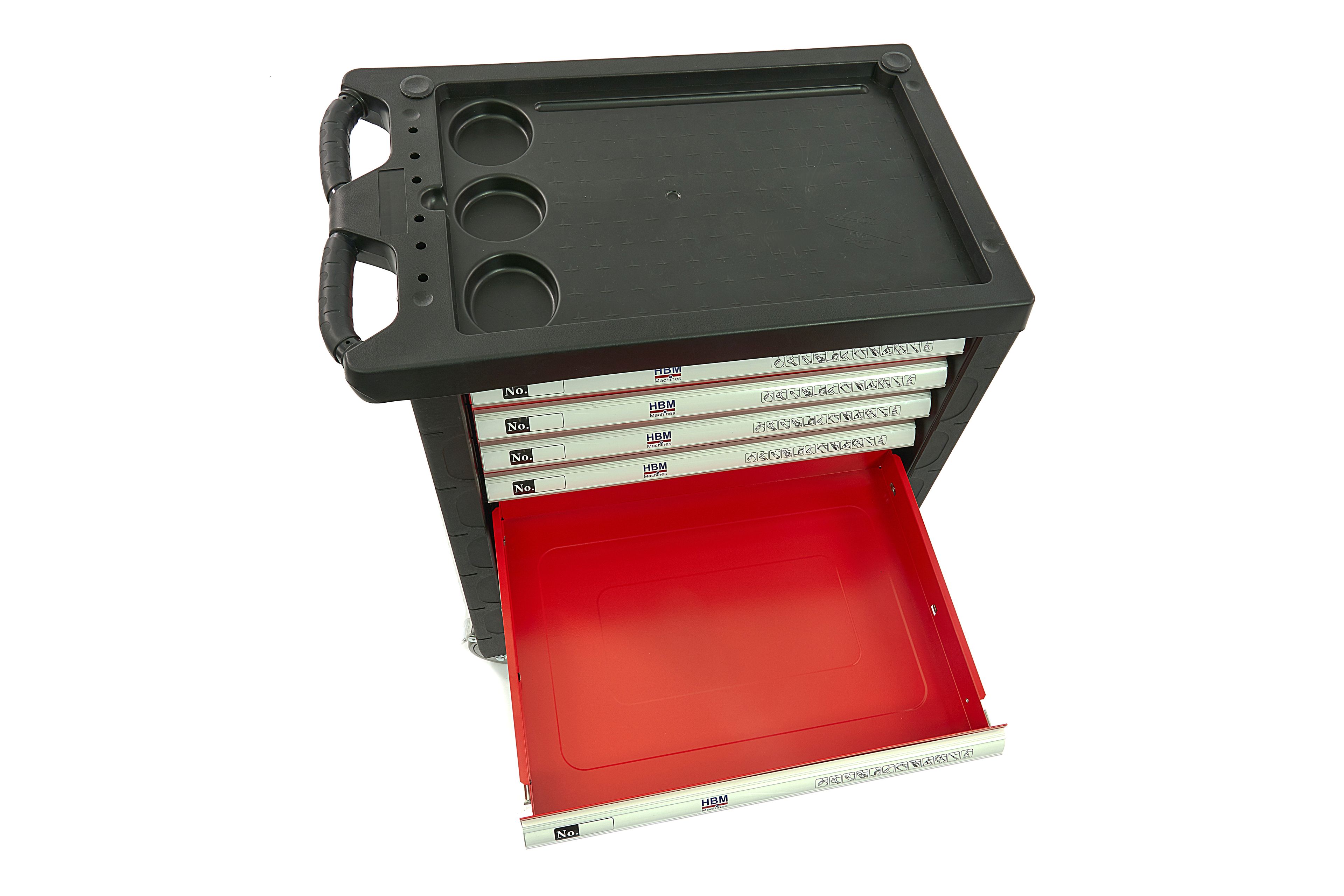 HBM gevulde gereedschapswagen 154-delig, rood Image 12