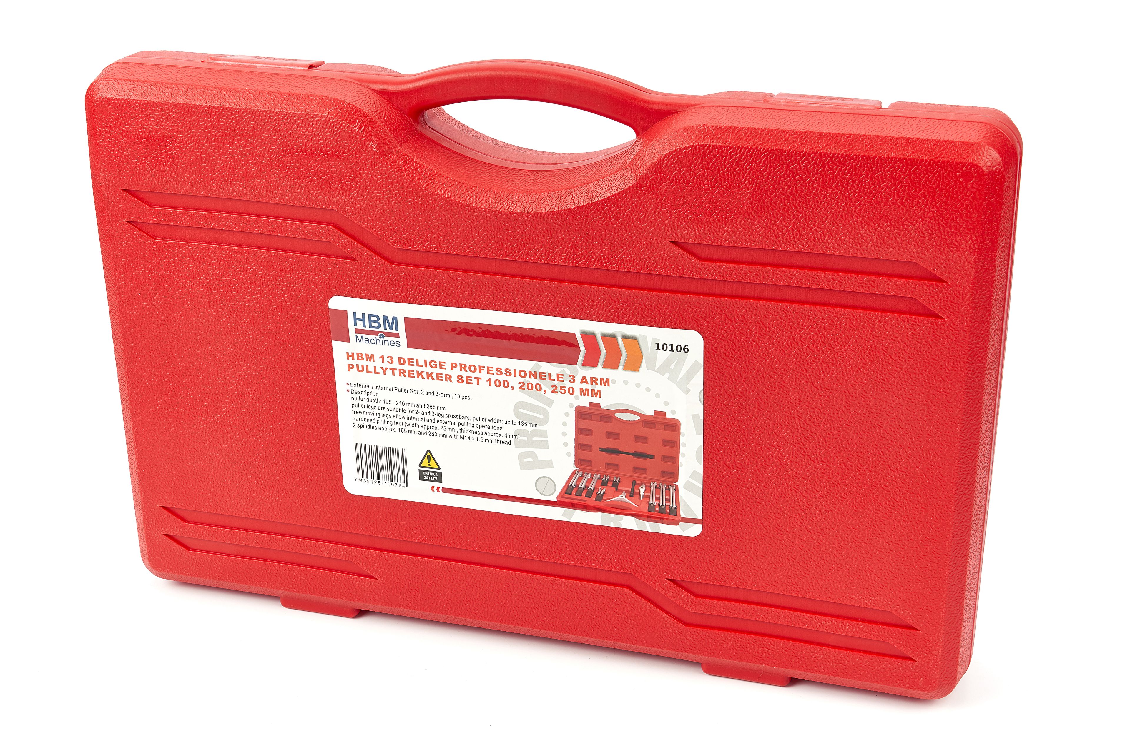 HBM set estrattori per pulegge a 3 bracci 13 pezzi 100 / 200 / 250 mm Image 6