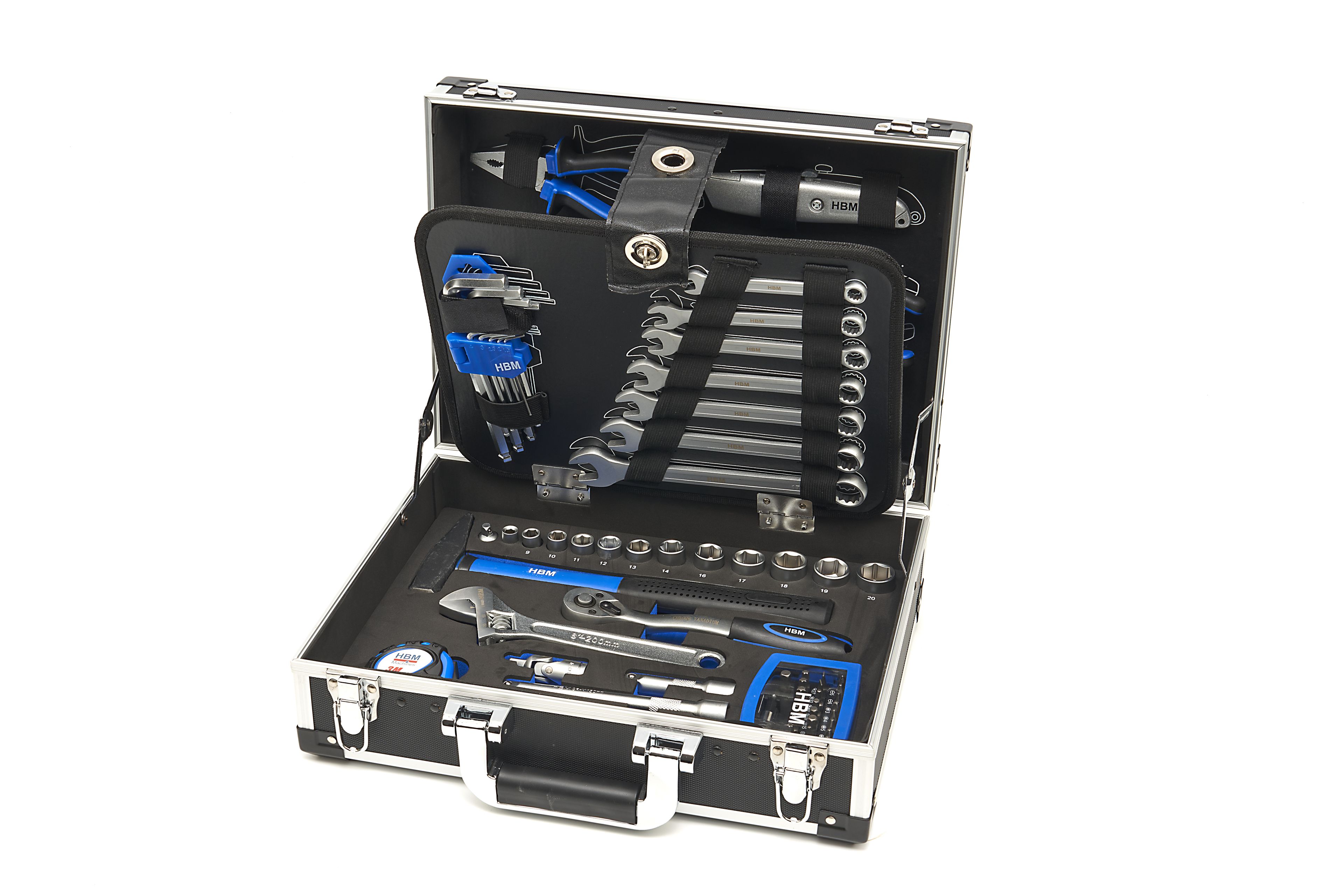 HBM 82 Delige Professionele Gereedschapskoffer, Gereedschapsset met EVA Inlay Image 3