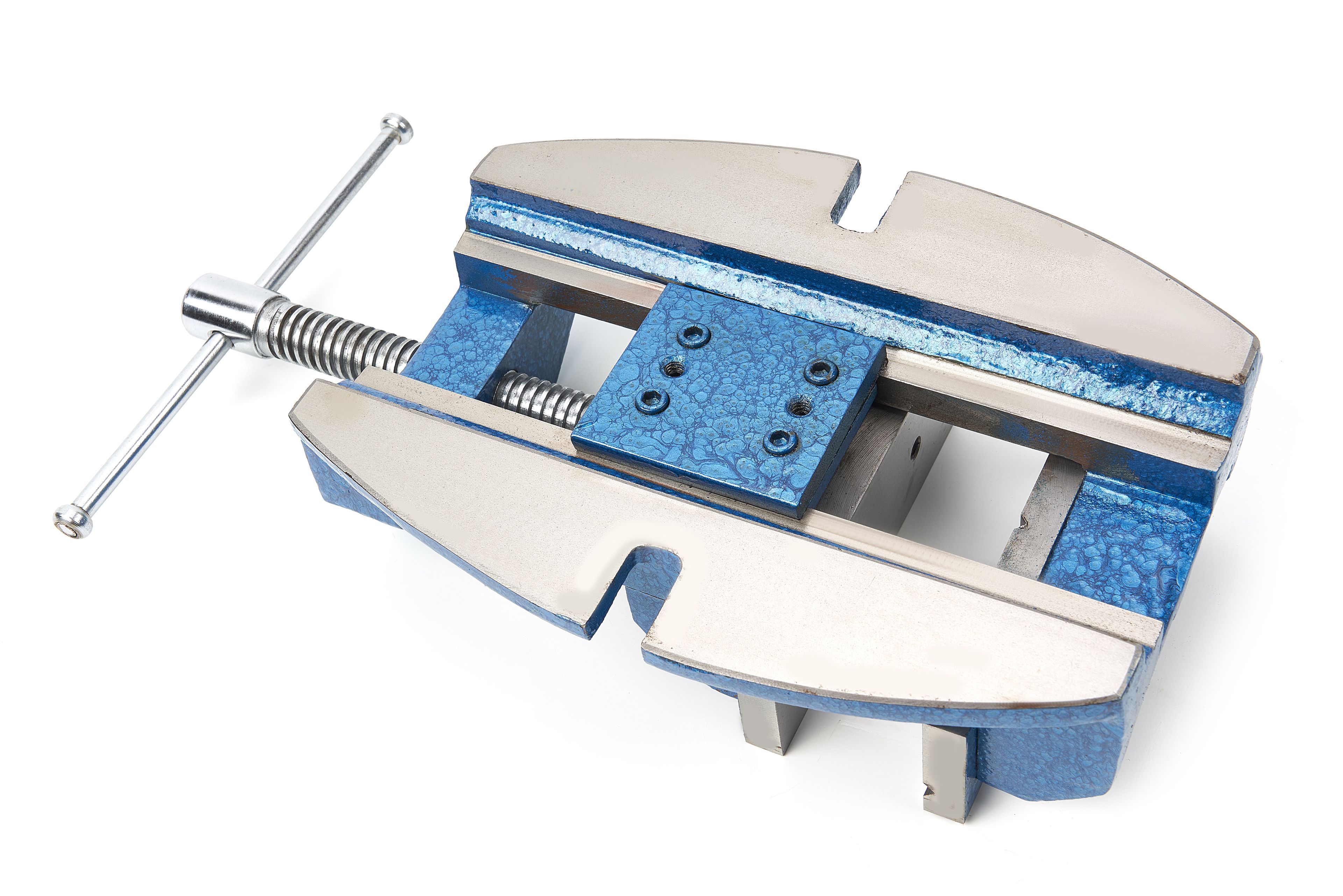 HBM 135 mm. Morsa professionale da trapano, morsa fresatrice con ganasce a V Image 5