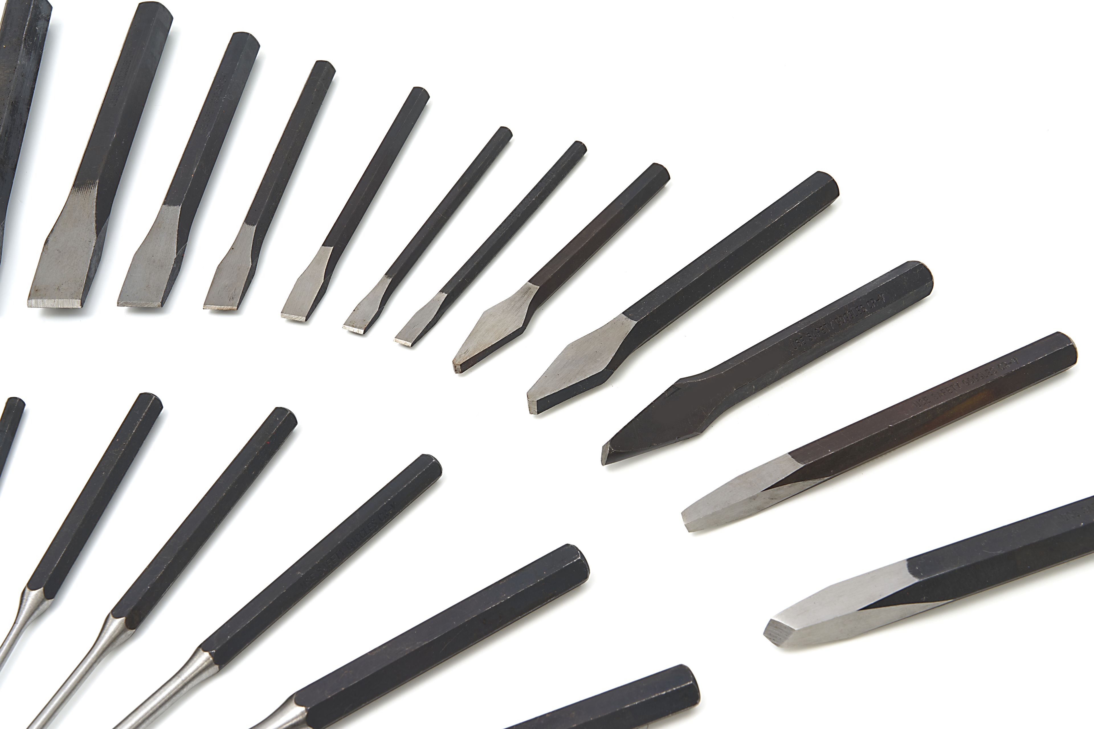 Set di scalpelli a freddo, estrattore e martello HBM da 29 pezzi Image 5