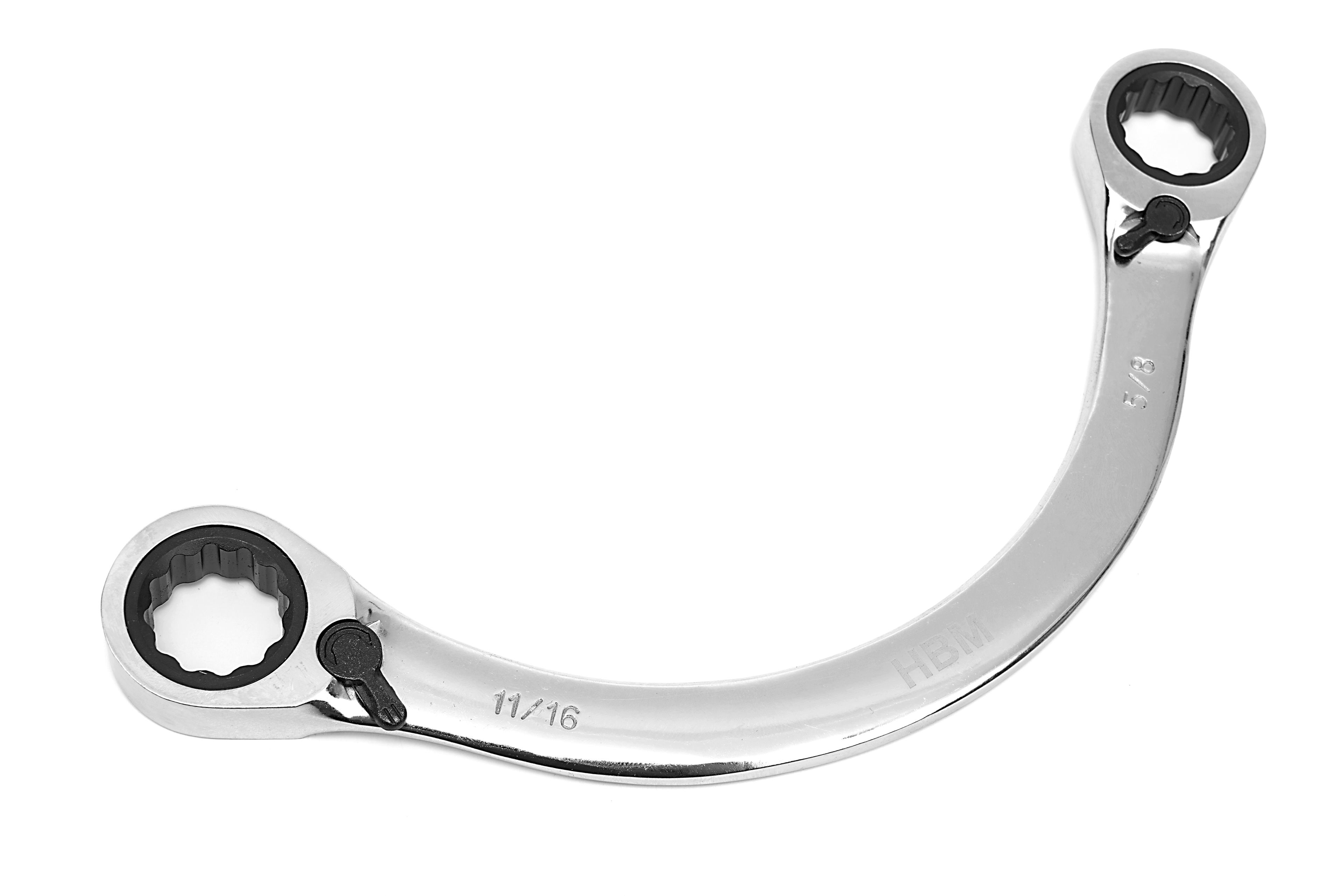 Juego de llaves de arranque profesional HBM de 4 piezas, juego de llaves de media luna Image 7