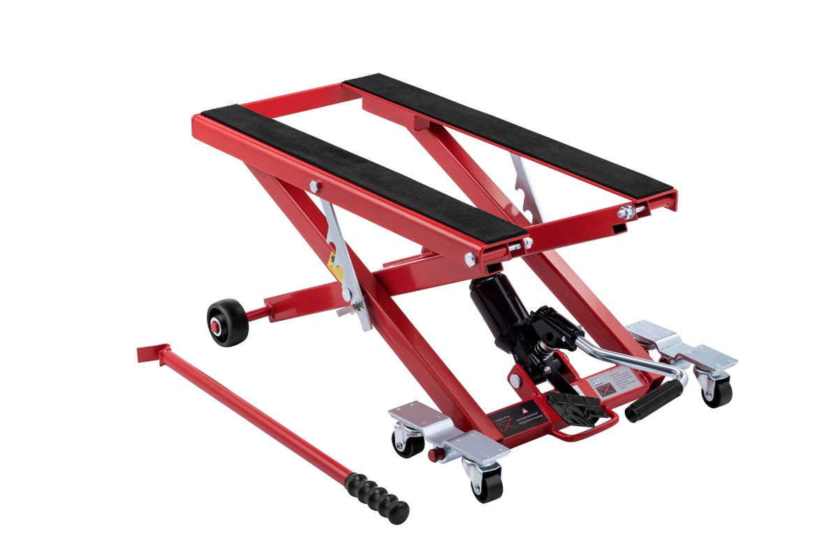 HBM Elevador de motocicletas móvil universal - RED