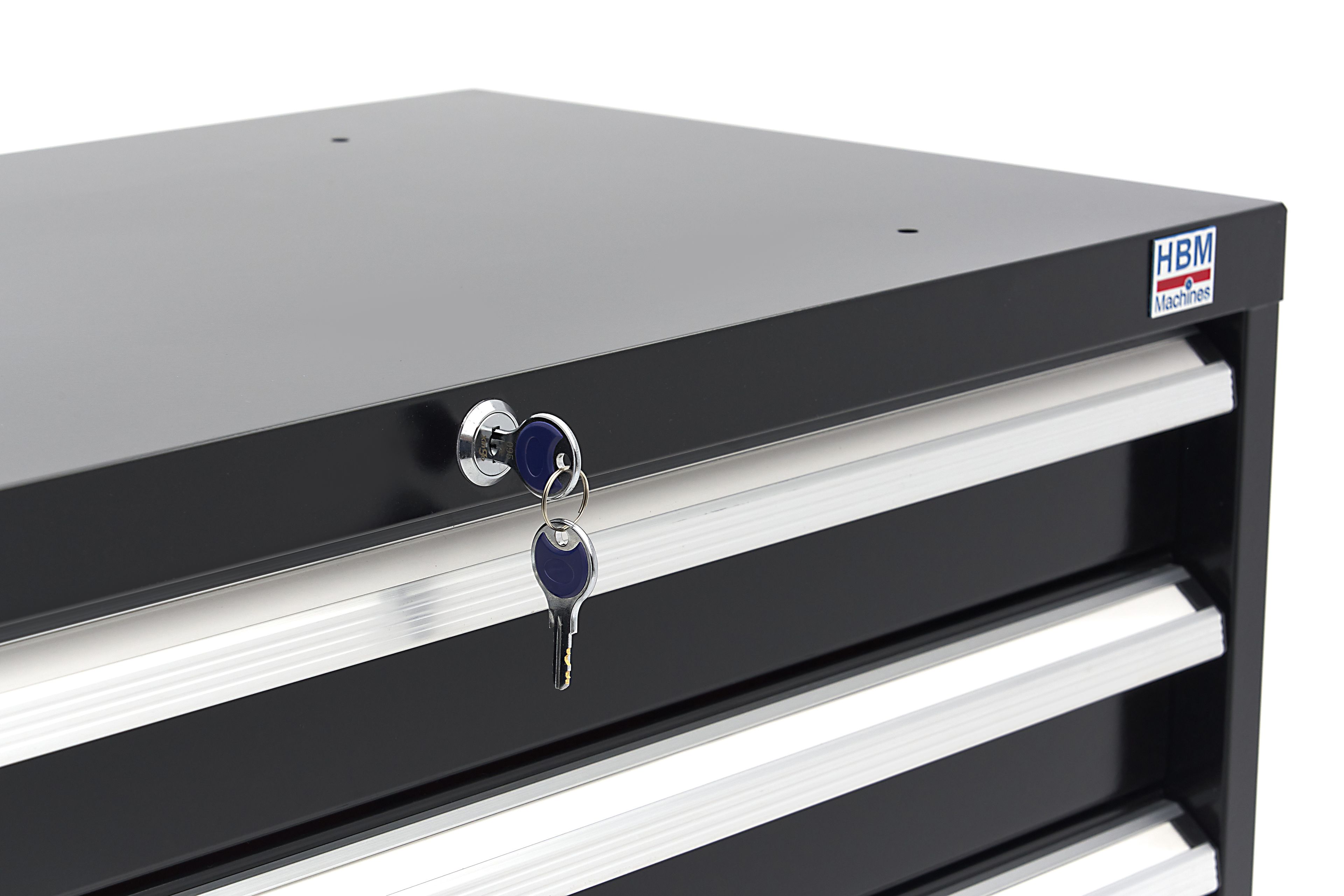 HBM 6 Schubladenschrank / Profi-Werkzeugschrank 90 x 45 x 90 cm schwarz Image 14
