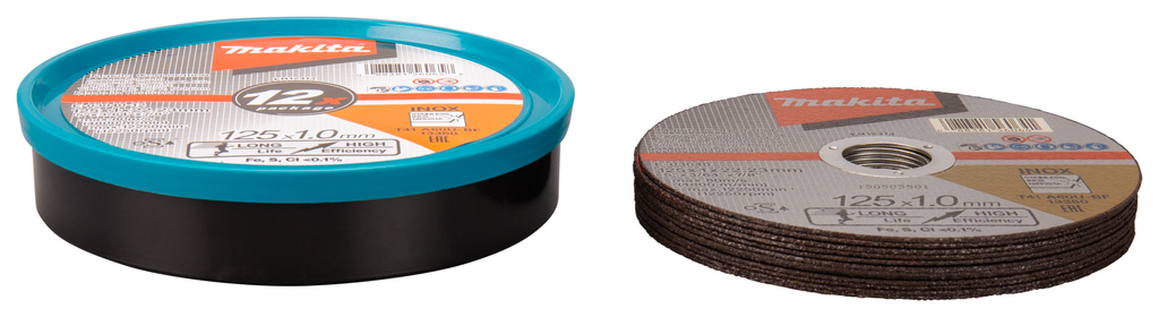 Disco de corte de acero inoxidable Makita de 12 unidades E-03040-12 Image 2