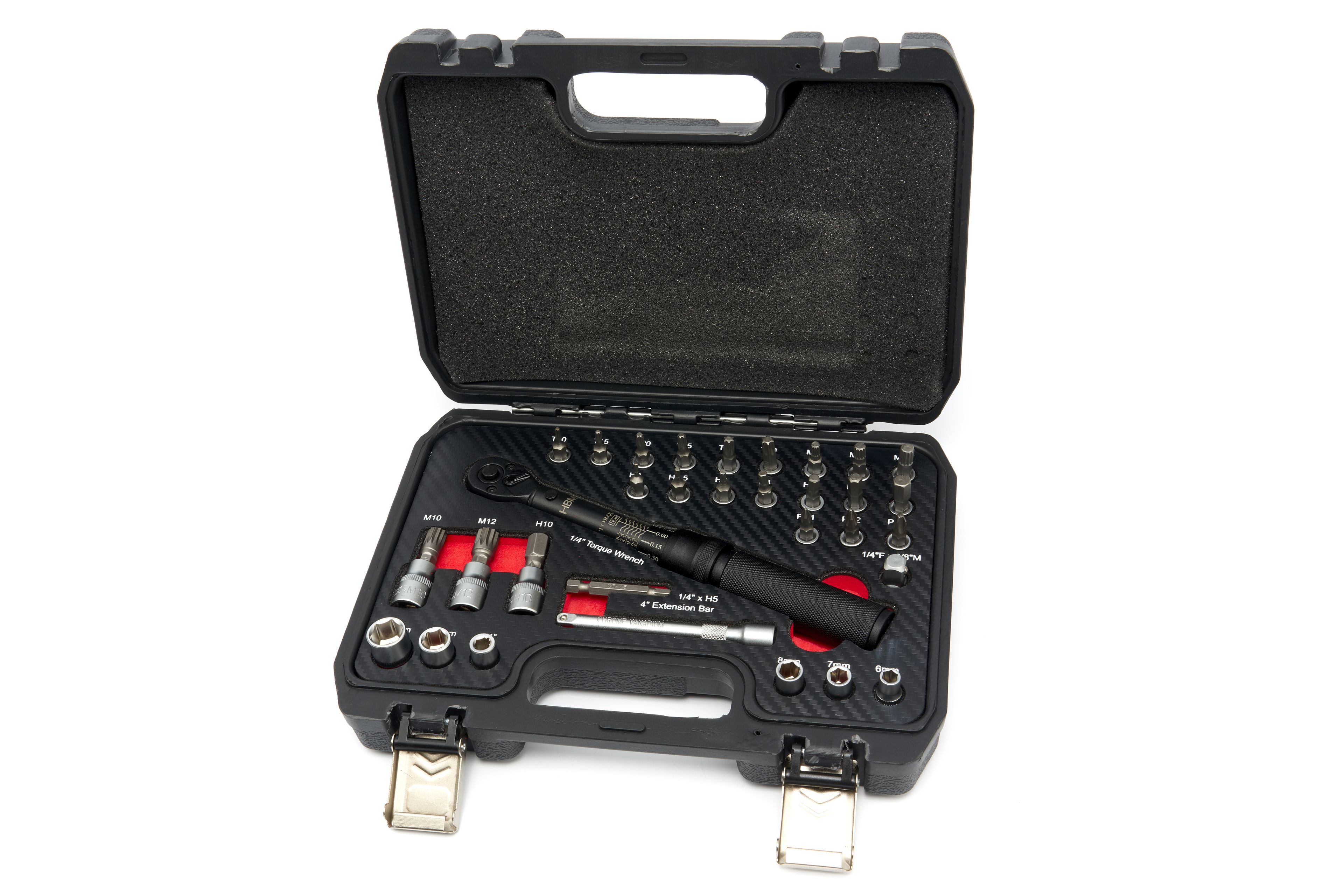 HBM 32 delige momentsleutel set 32-delig, 1/4 inch, 2 - 20 Nm