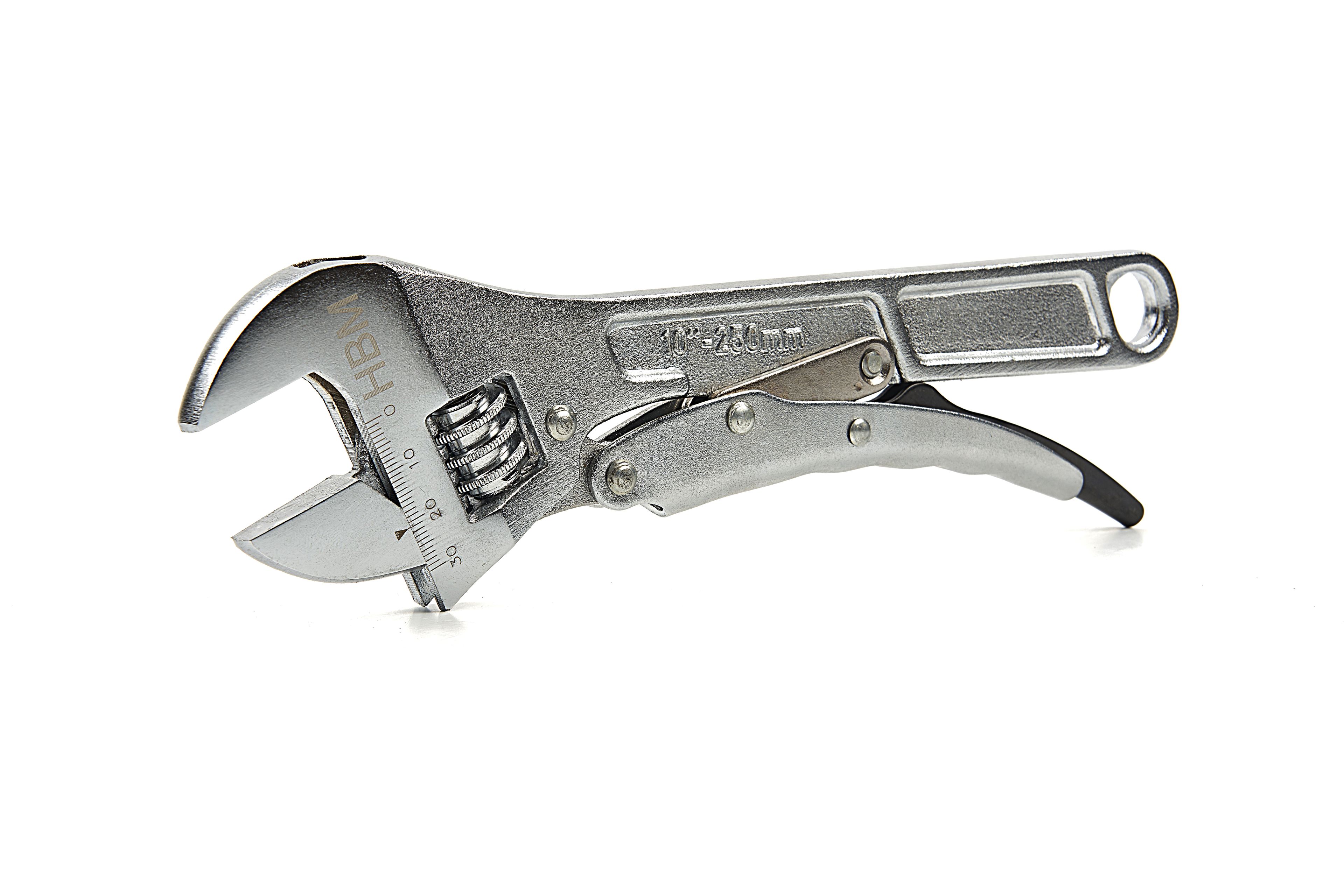 HBM 250 mm. Professionele Verstelbare Moersleutel Met Griptang Functie Image 5