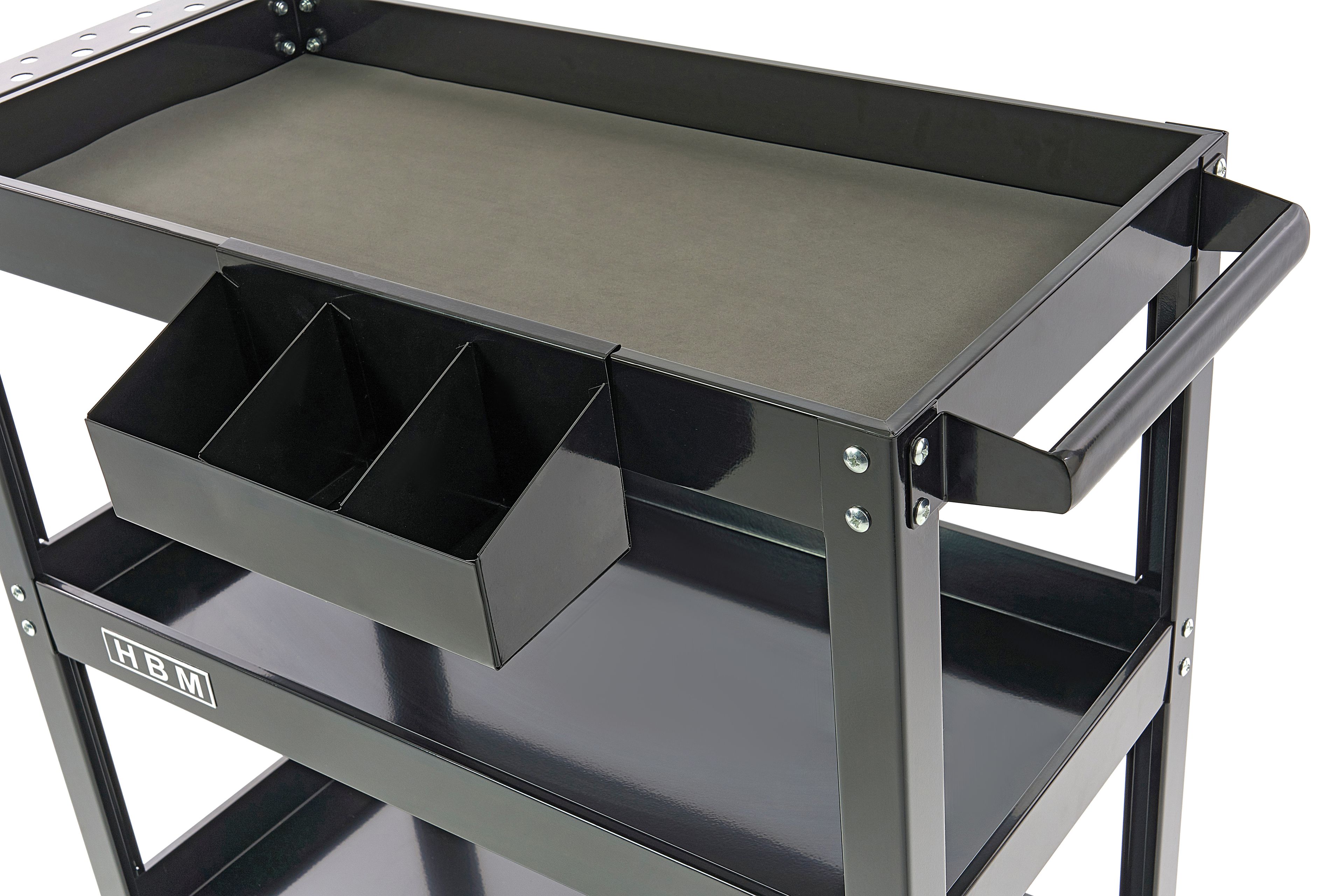 HBM Deluxe Chariot d'outils mobile universel 3 niveaux Image 6