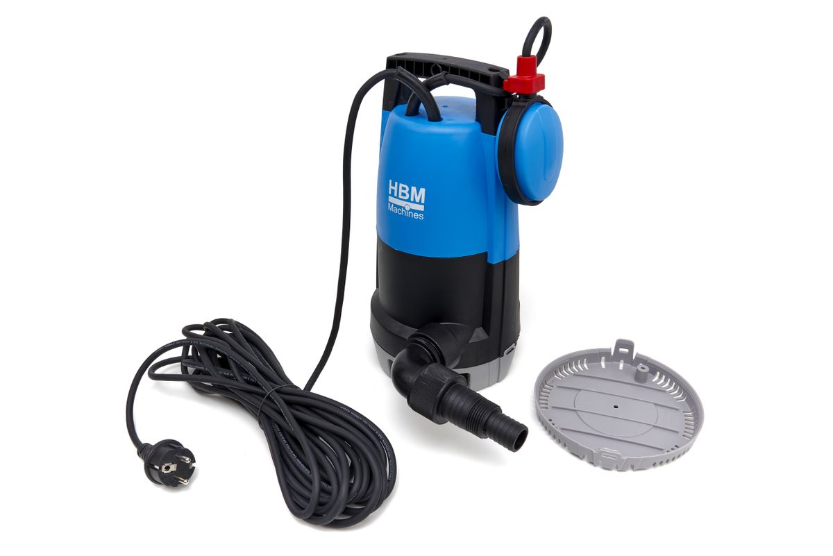 HBM Bomba sumergible de 750W – 17.500 L/h, apta para aguas sucias