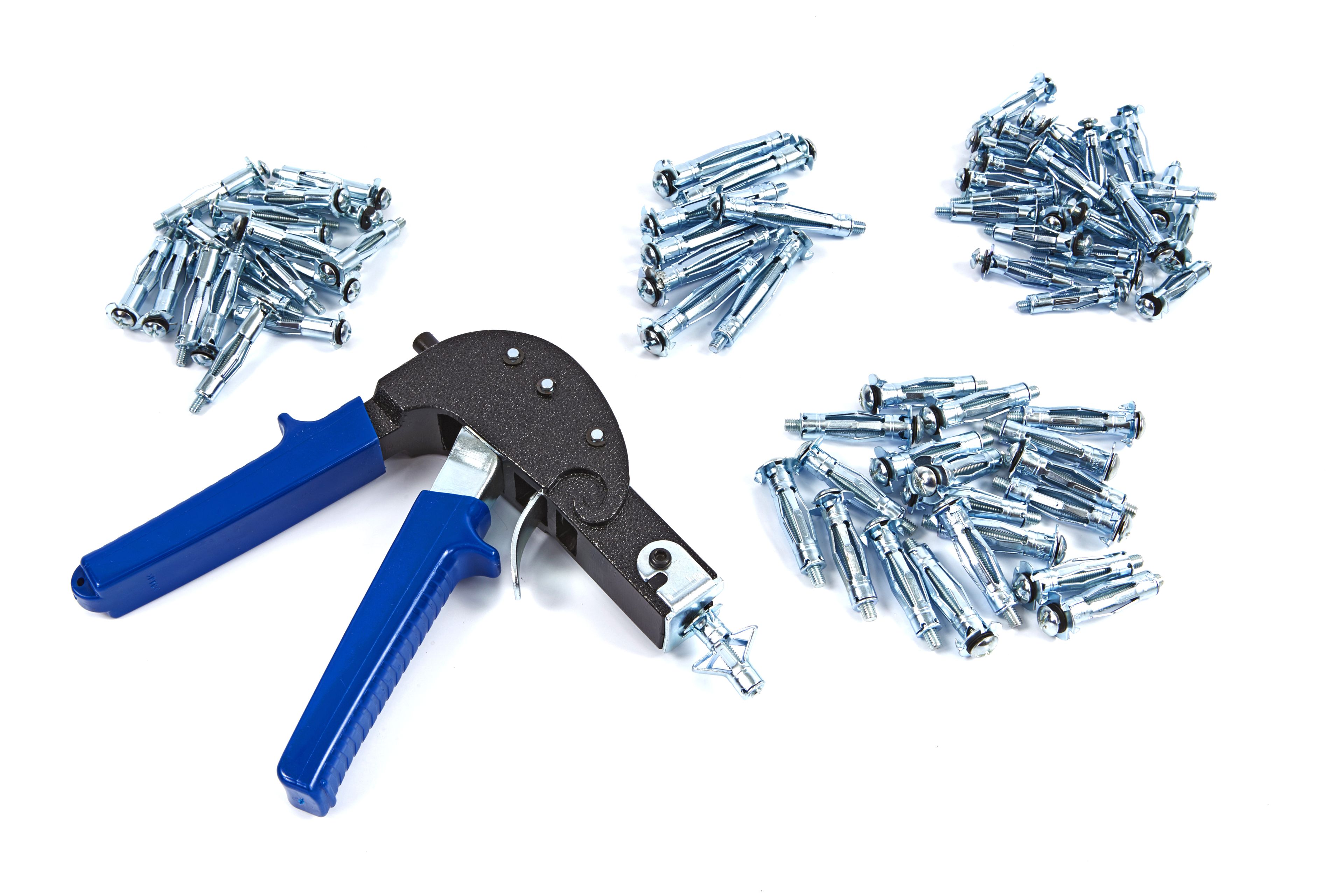 HBM Jeu de chevilles pour murs creux de 72 pièces, jeu d'ancrage incluant une pince de montage Image 2