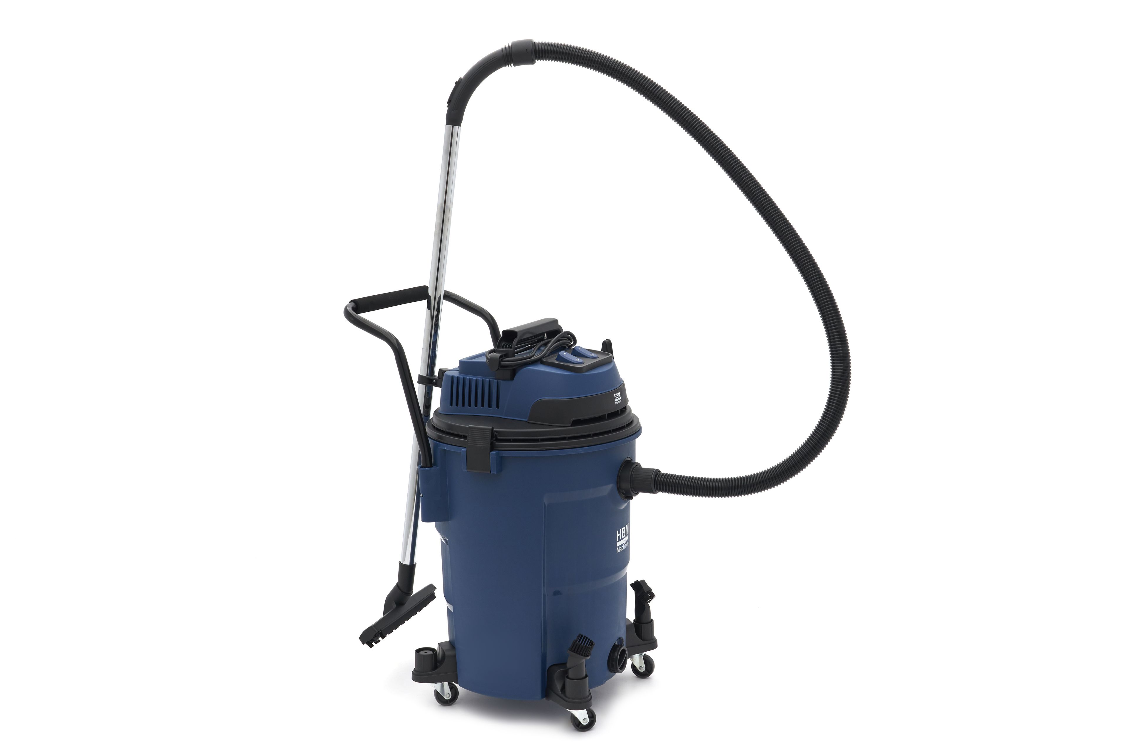 HBM bouwstofzuiger nat/droog PP 2x1200W 60L Image 3