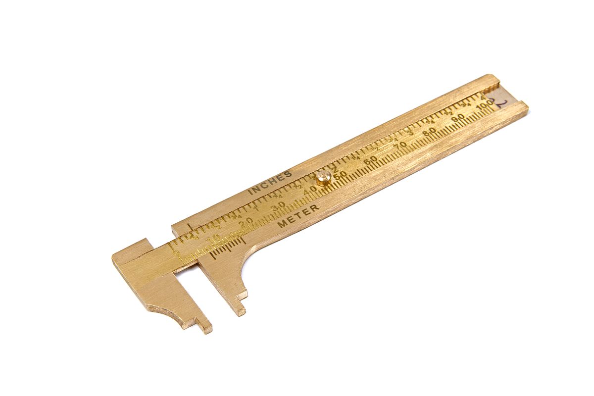 Calibrador analógico de latón de 100 mm HBM