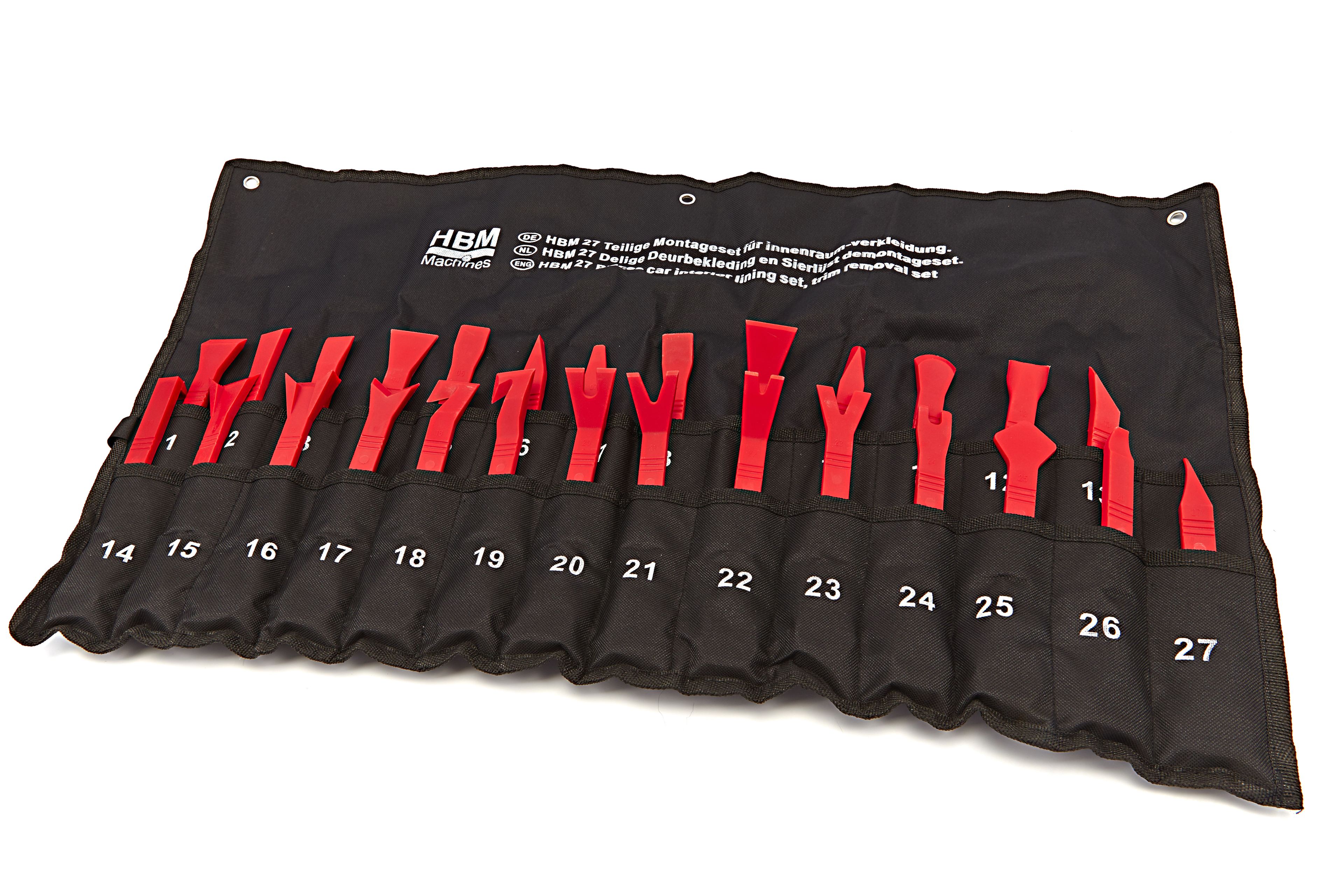 Ensemble de démontage de garniture de porte et de bande de garniture HBM, 27 pièces