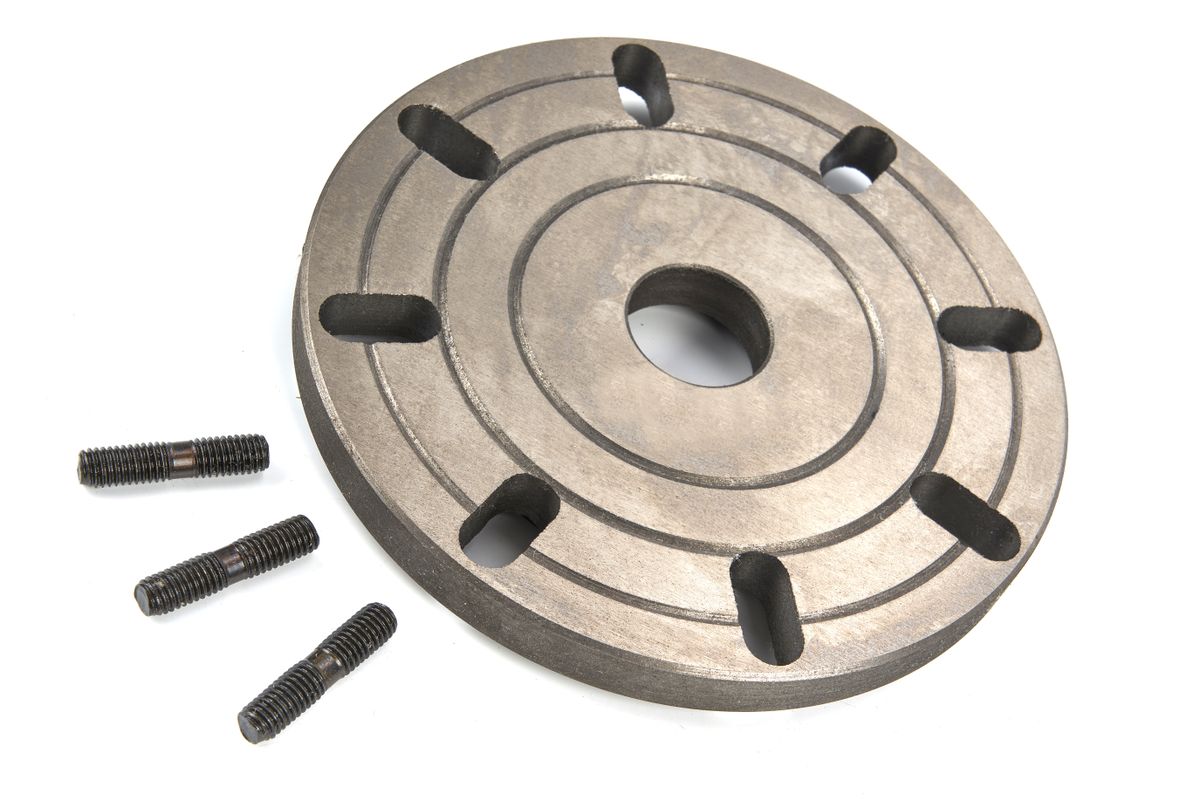 HBM 160 mm. Aufspannplatte für die HBM 180 x 300 Metalldrehmaschine mit Digitalanzeige
