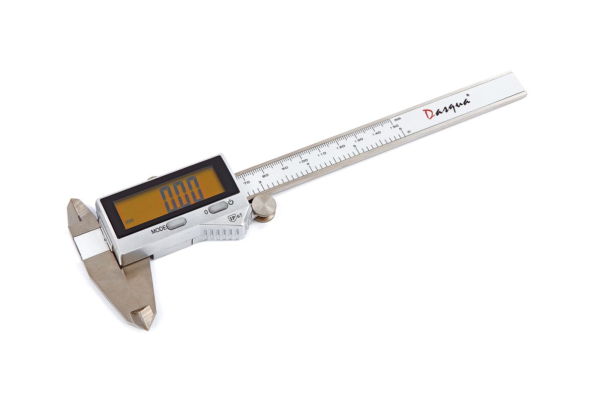 Dasqua IP67 Wasserbeständiger 150 mm Digitaler Messschieber, großer Bildschirm