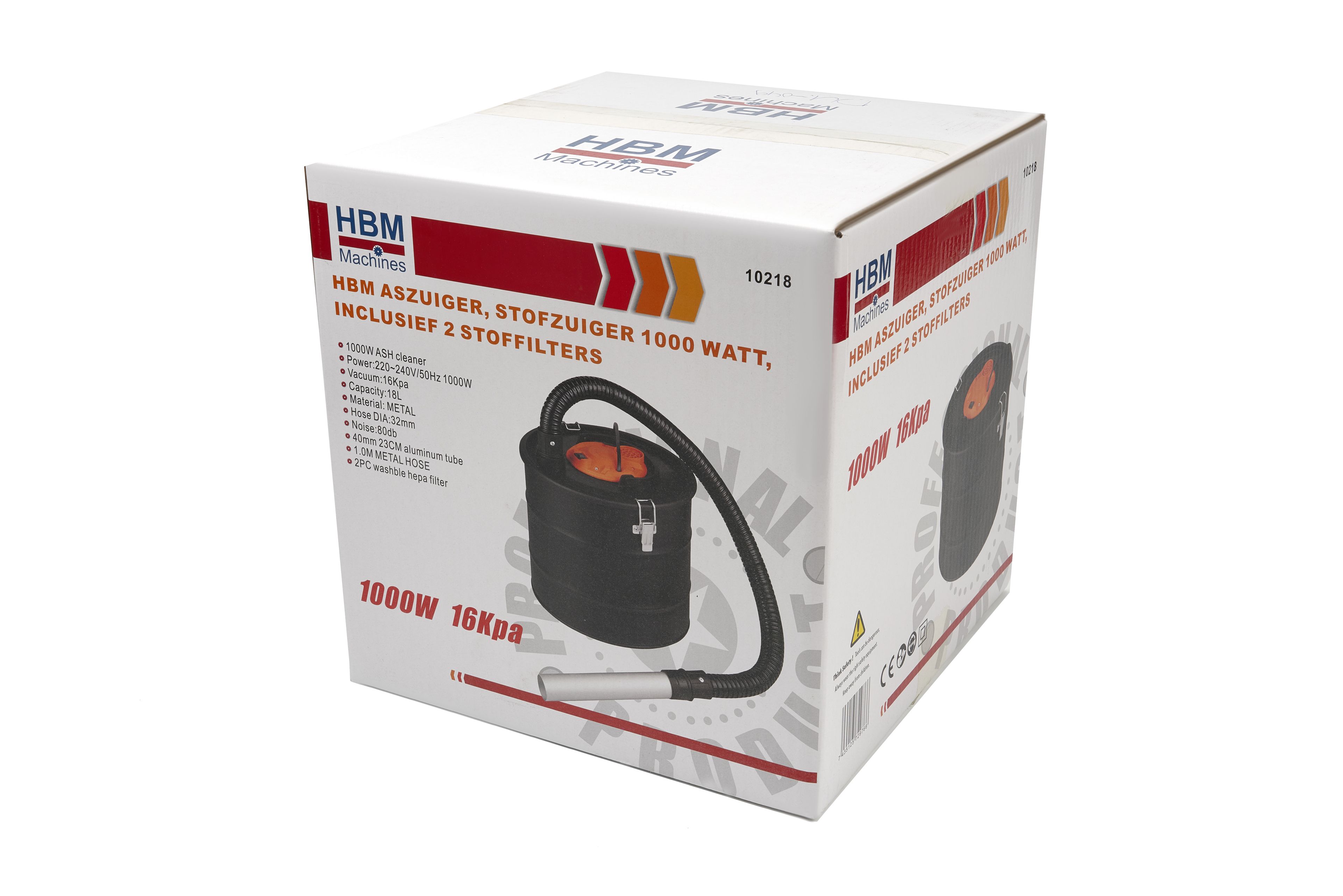 HBM Aszuiger, Aspirapolvere 1000 Watt, Include 2 filtri per polvere Image 5