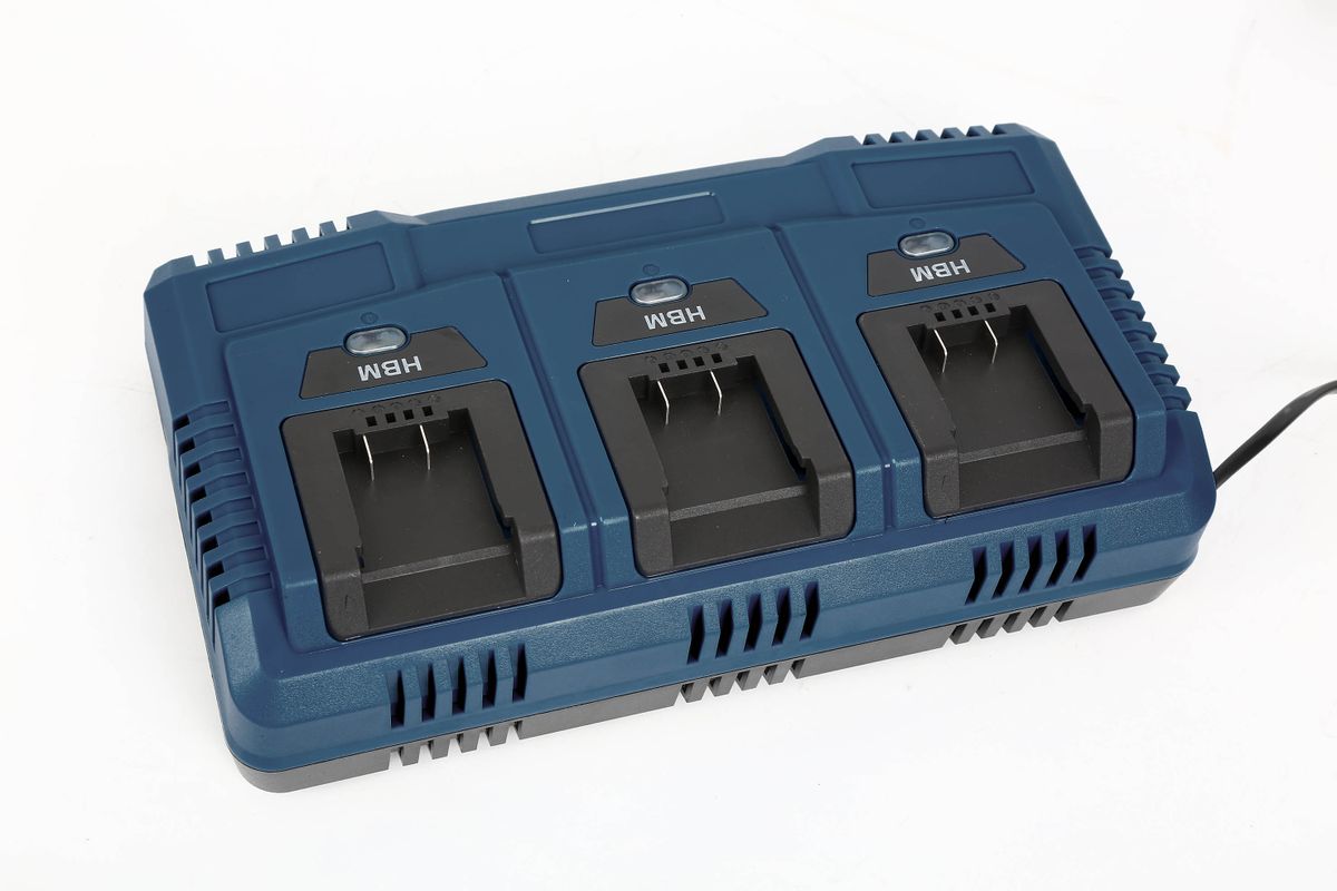 Cargador HBM 3-en-1 20 Volt, 2.0, 4.0 y 5.0 Ah