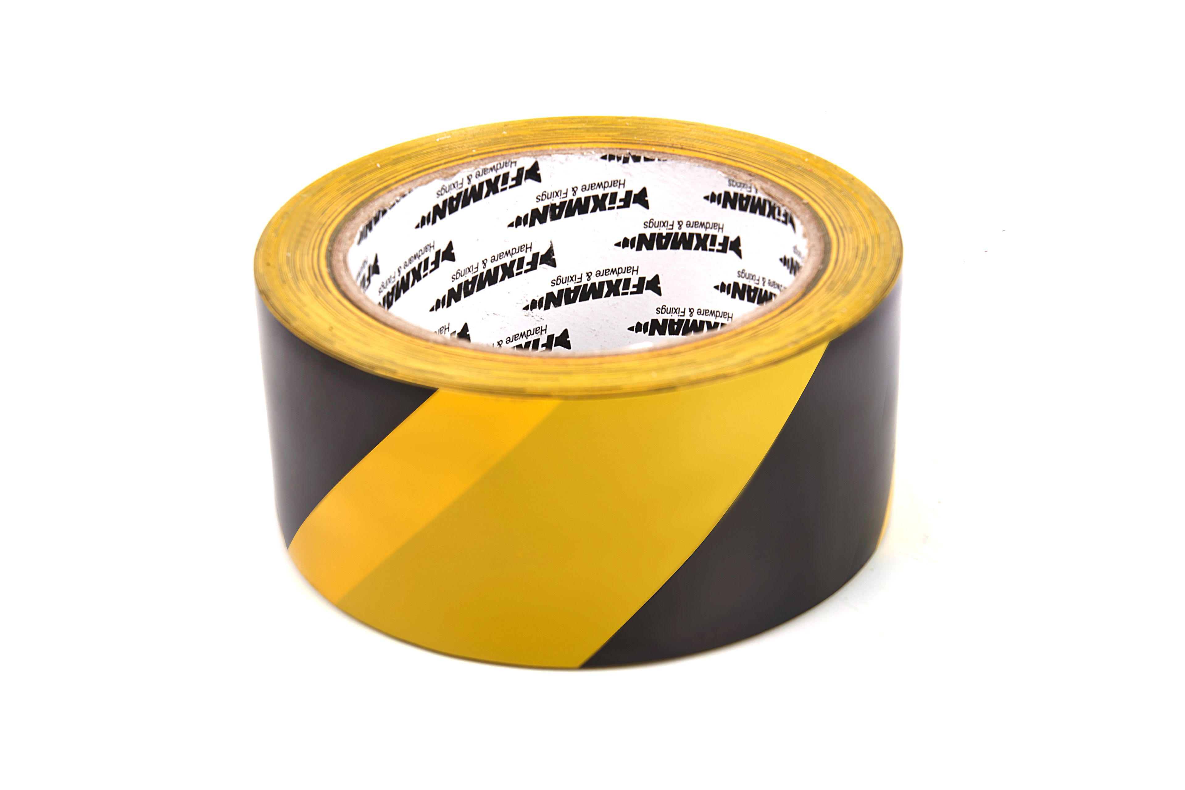 Silverline 50 mm x 33 mètres Ruban de sécurité noir jaune