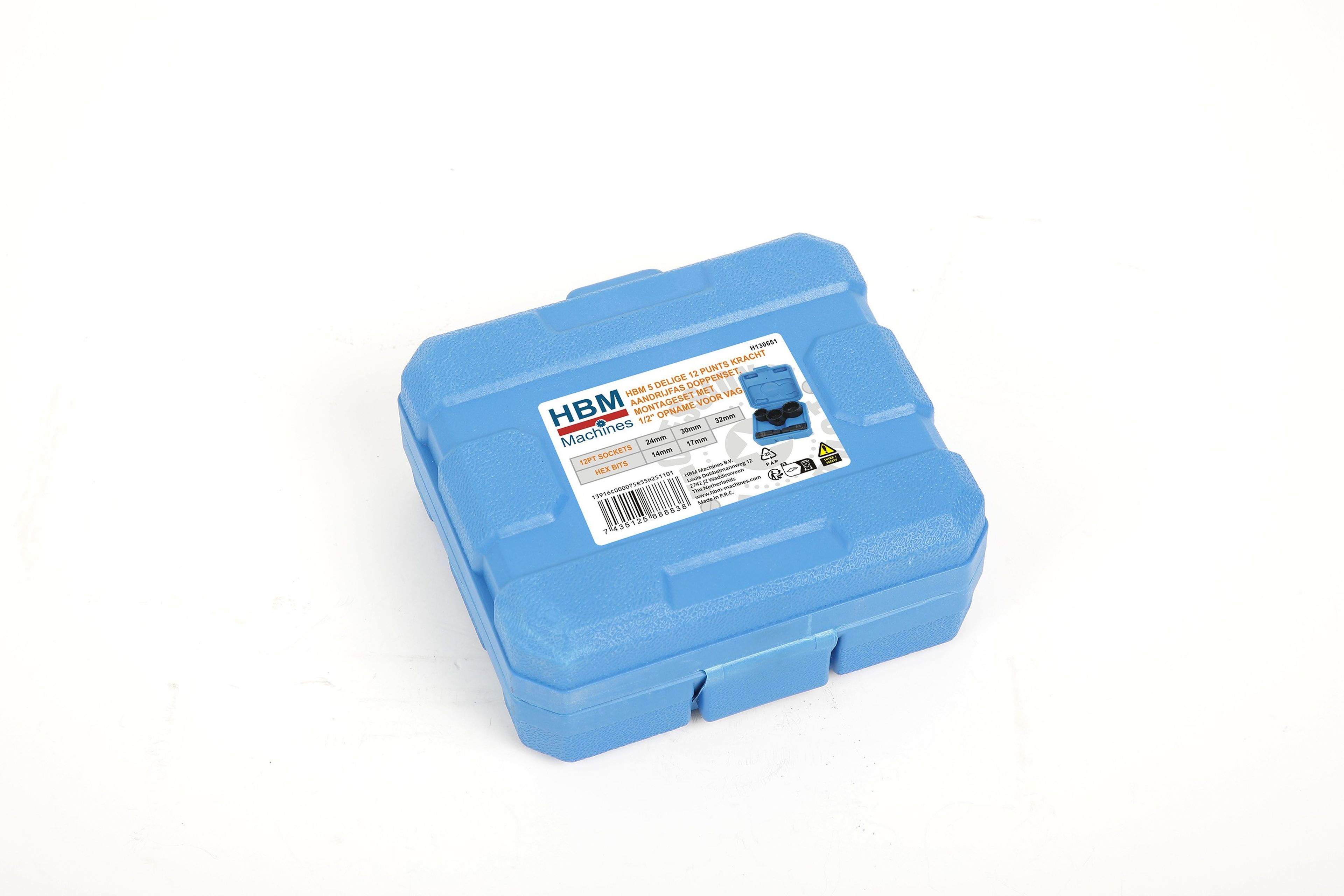 HBM 5 Delige 12 Punts Kracht Aandrijfas Doppenset, Montageset Met 1/2 inch Opname voor VAG Image 5