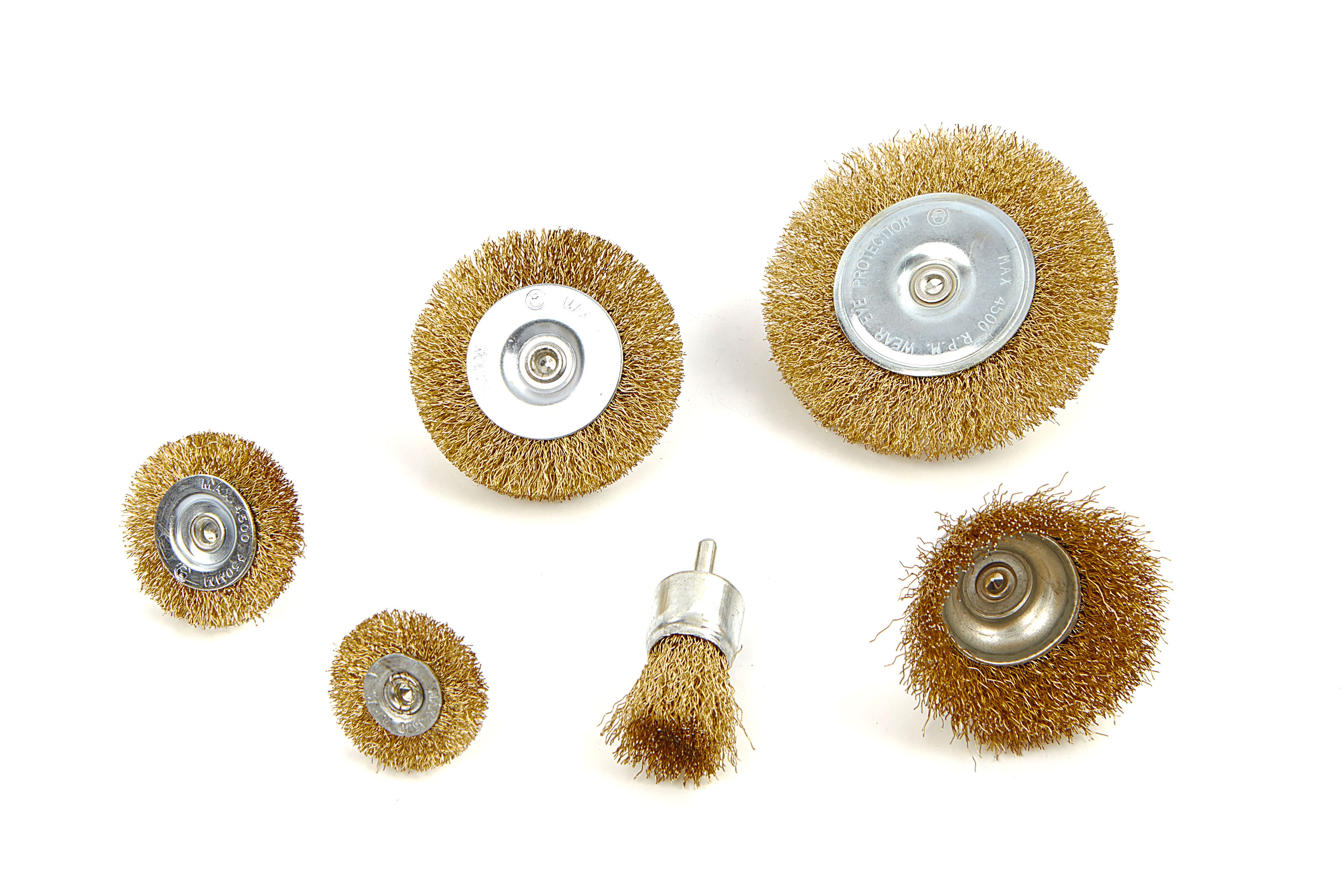 Ensemble de 6 brosses en acier HBM pour perceuse